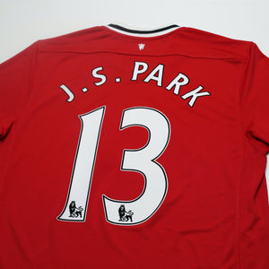 2011/12 J. S. Park #13 Manchester United Vintage Nike Home Football Shirt (L)