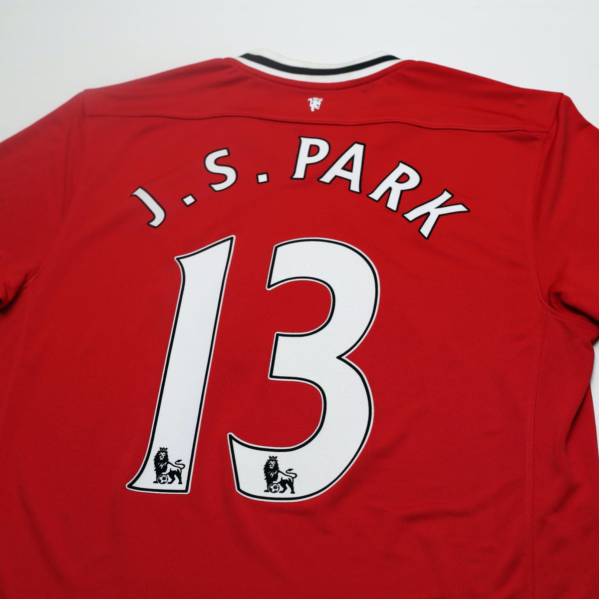 2011/12 J. S. Park #13 Manchester United Vintage Nike Home Football Shirt (L)