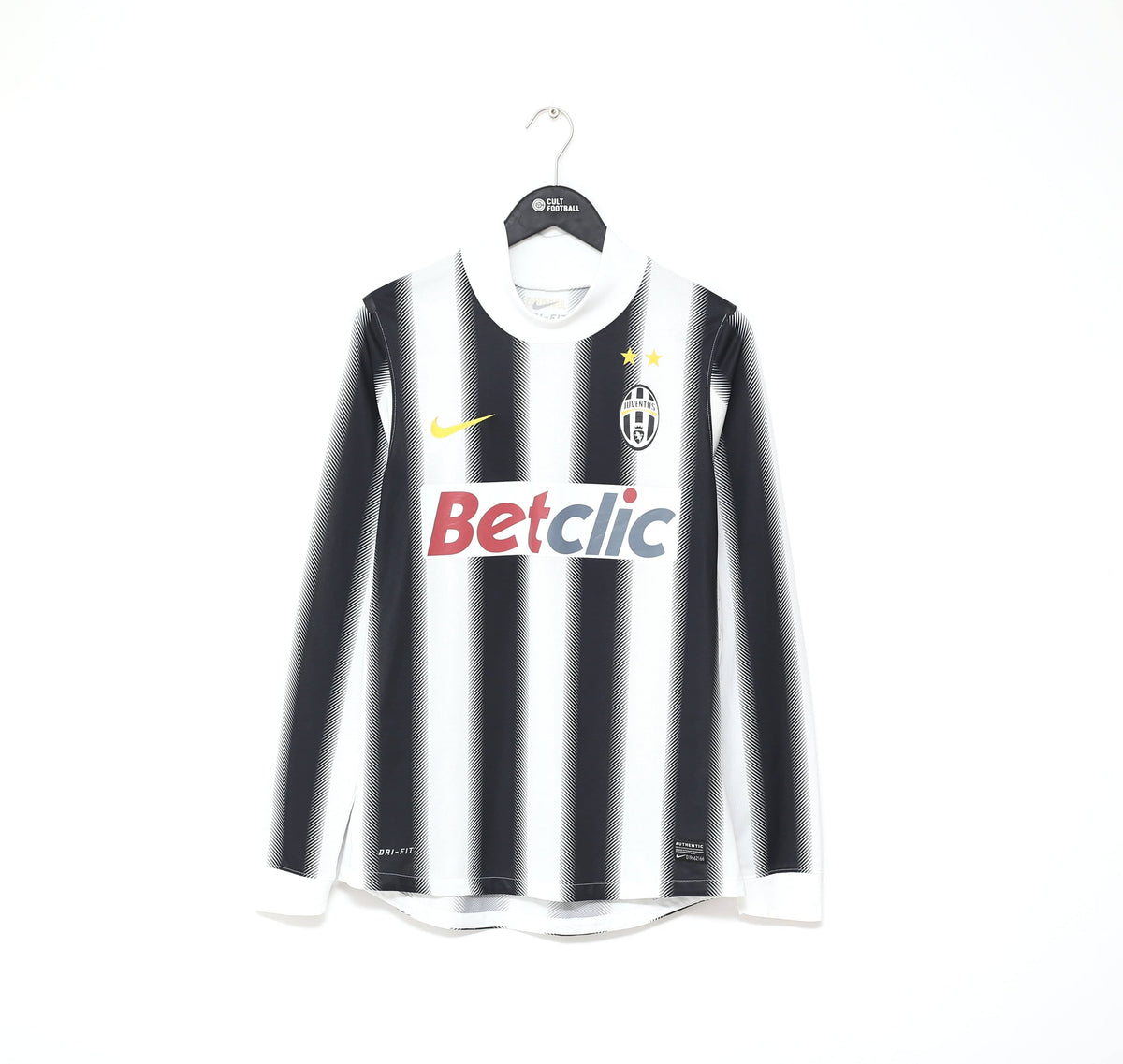 2011/12 JUVENTUS Vintage Nike LS Player Issue Spec Home Football Shirt (M)