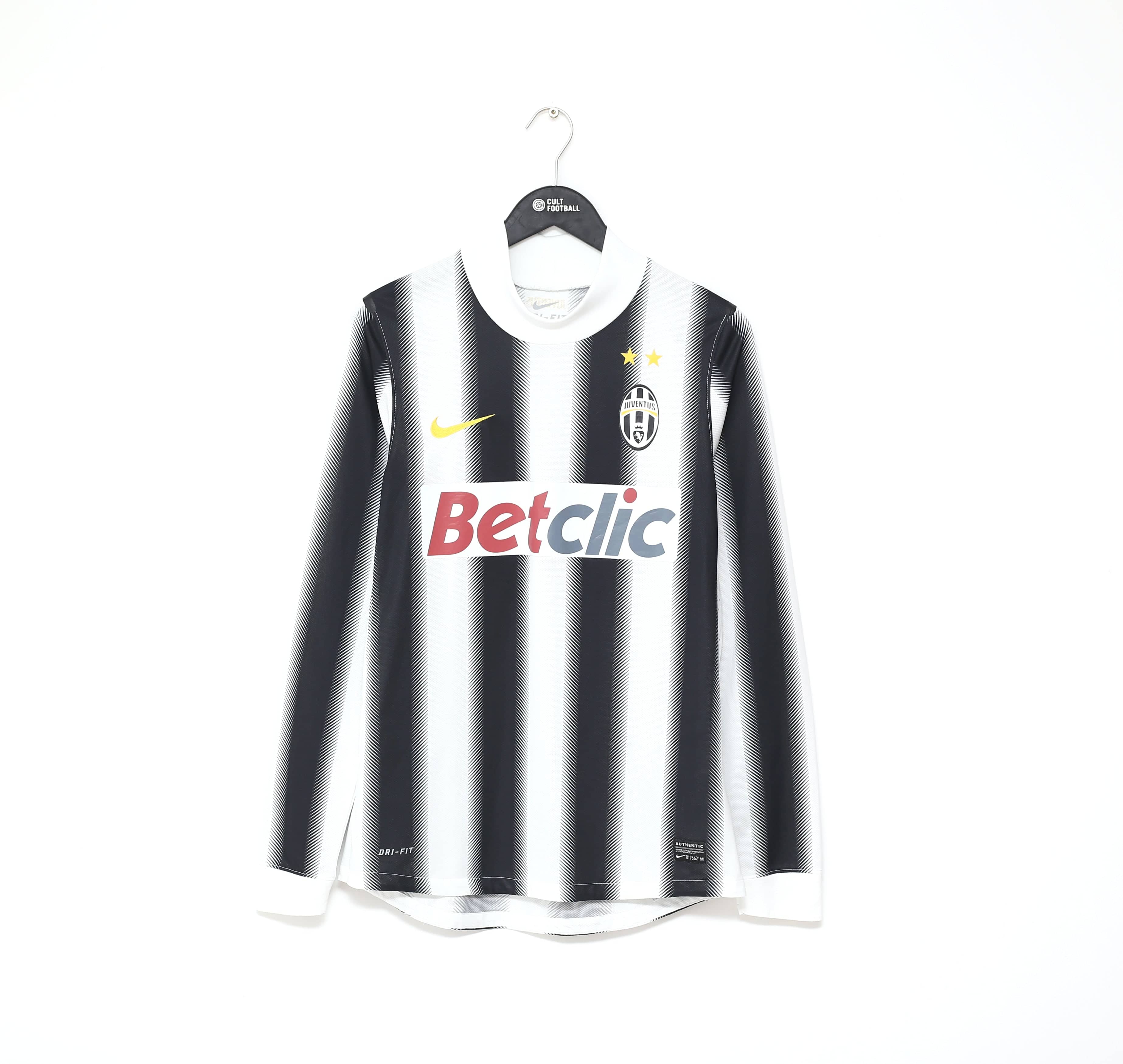 2011/12 JUVENTUS Vintage Nike LS Player Issue Spec Home Football Shirt (M)