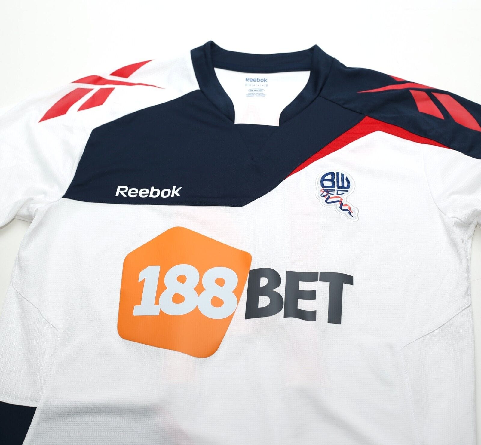 2011/12 K. DAVIES #14 Bolton Wanderers Vintage Reebok Home Football Shirt (M)