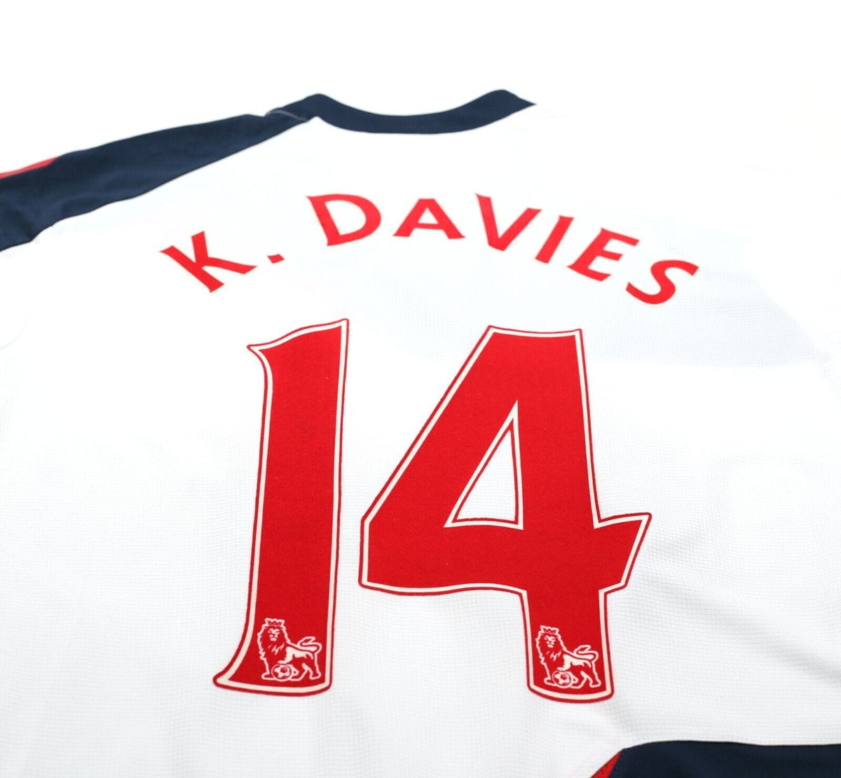 2011/12 K. DAVIES #14 Bolton Wanderers Vintage Reebok Home Football Shirt (M)