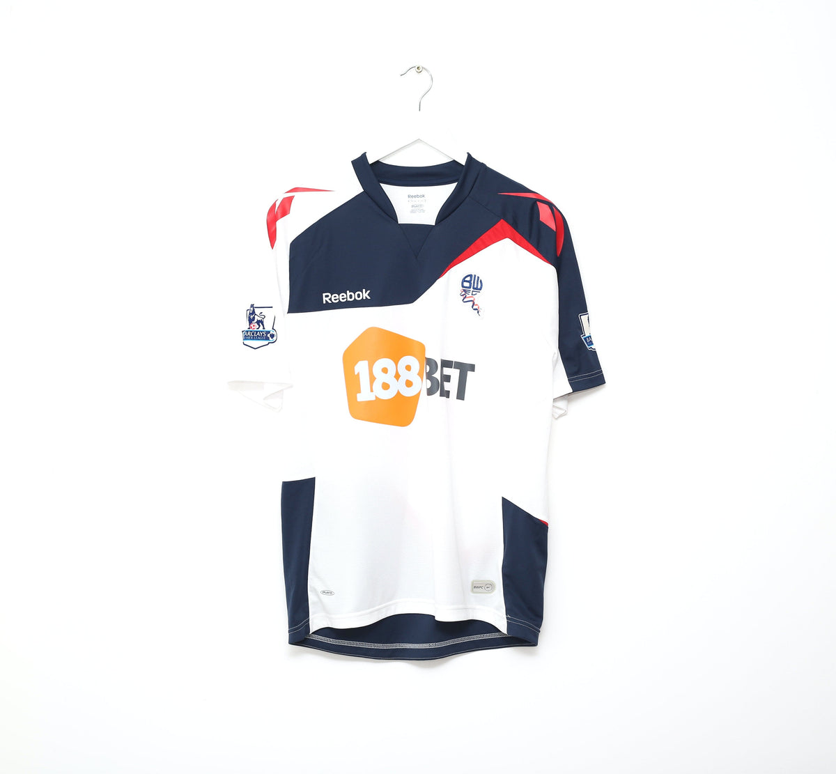 2011/12 K. DAVIES #14 Bolton Wanderers Vintage Reebok Home Football Shirt (M)