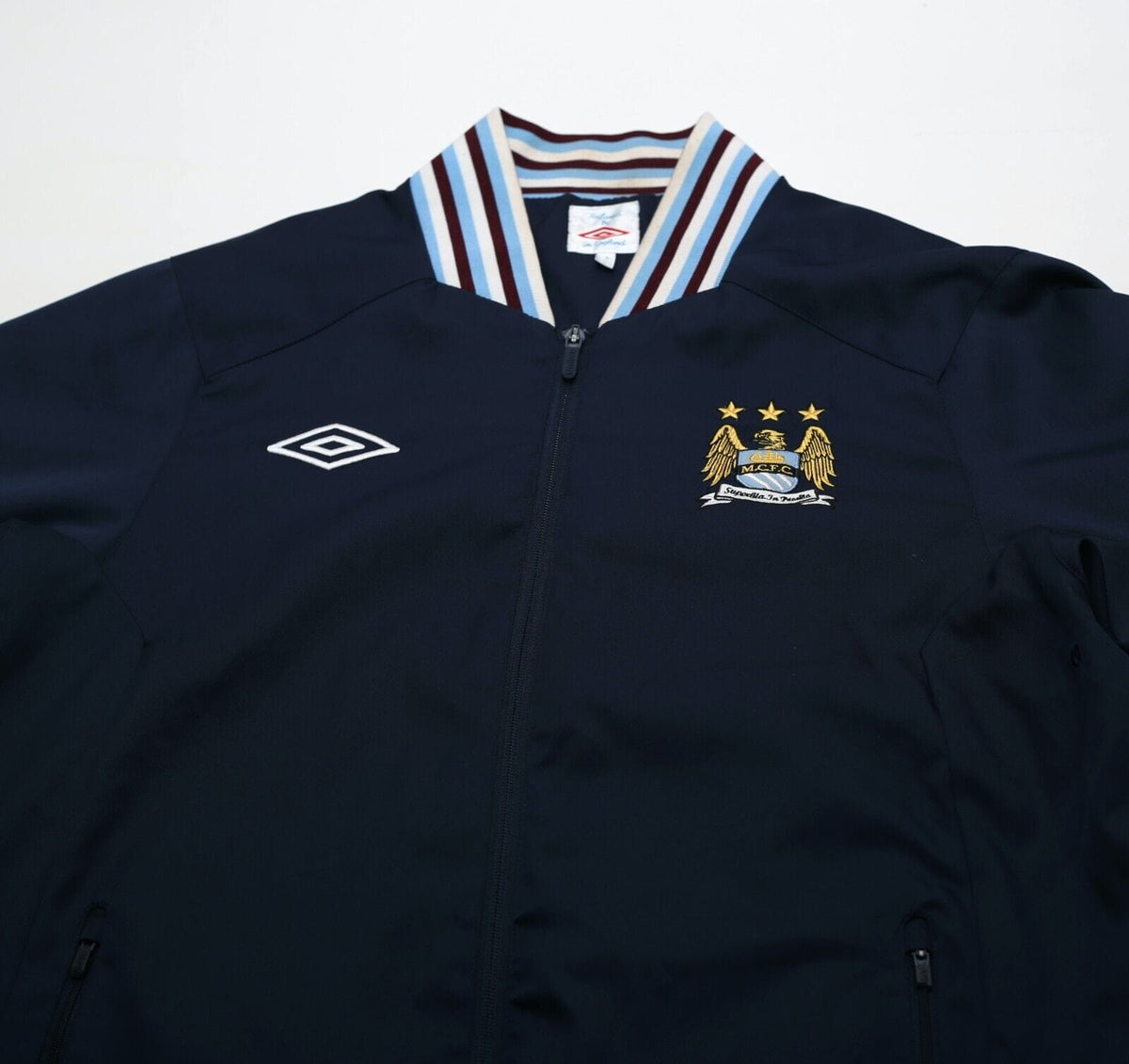 2011/12 Manchester City Vintage Umbro Football Anthem Jacket Track Top (L)