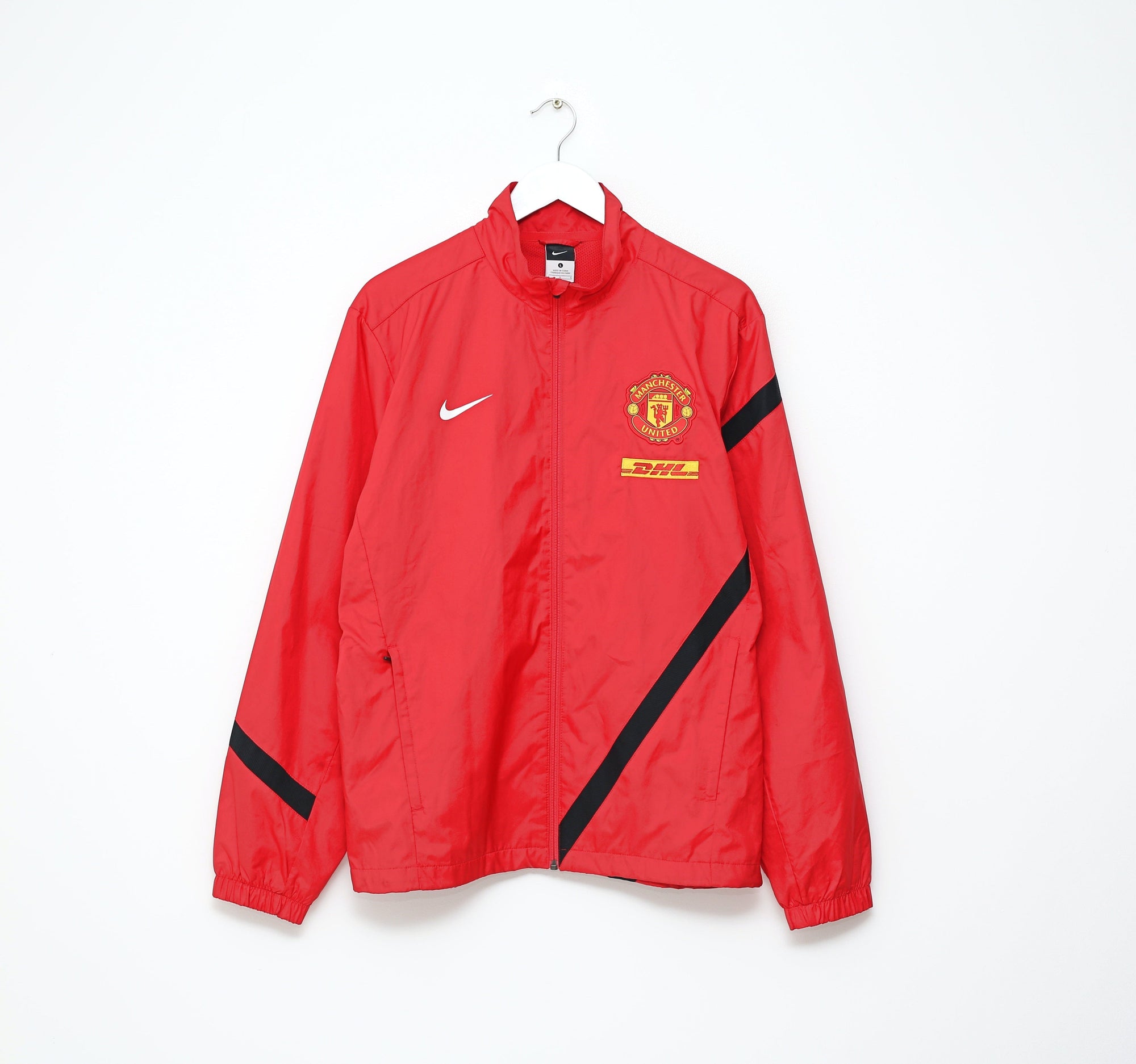 2011/12 MANCHESTER UNITED Vintage Nike Football Track Top Jacket (L)