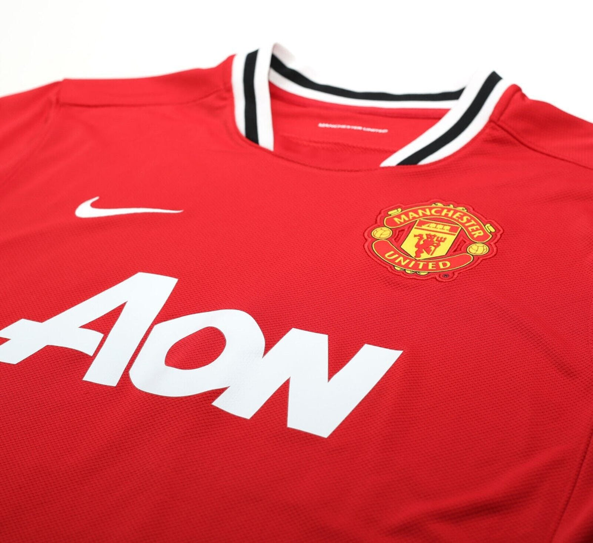 2011/12 MORRISON #49 Manchester United Vintage Nike Home Football Shirt (M/L)