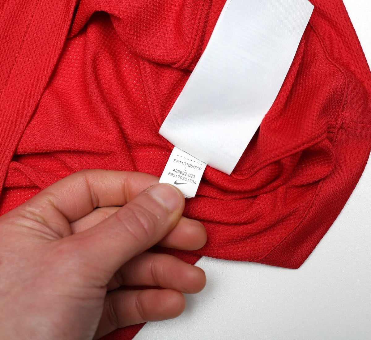 2011/12 MORRISON #49 Manchester United Vintage Nike Home Football Shirt (M/L)