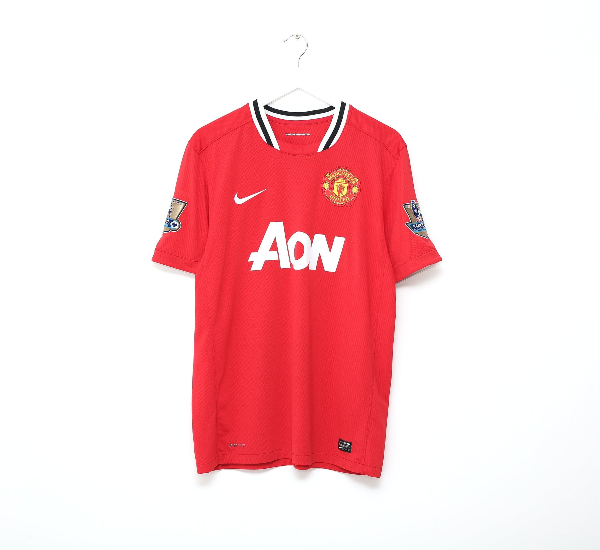 2011/12 MORRISON #49 Manchester United Vintage Nike Home Football Shirt (M/L)