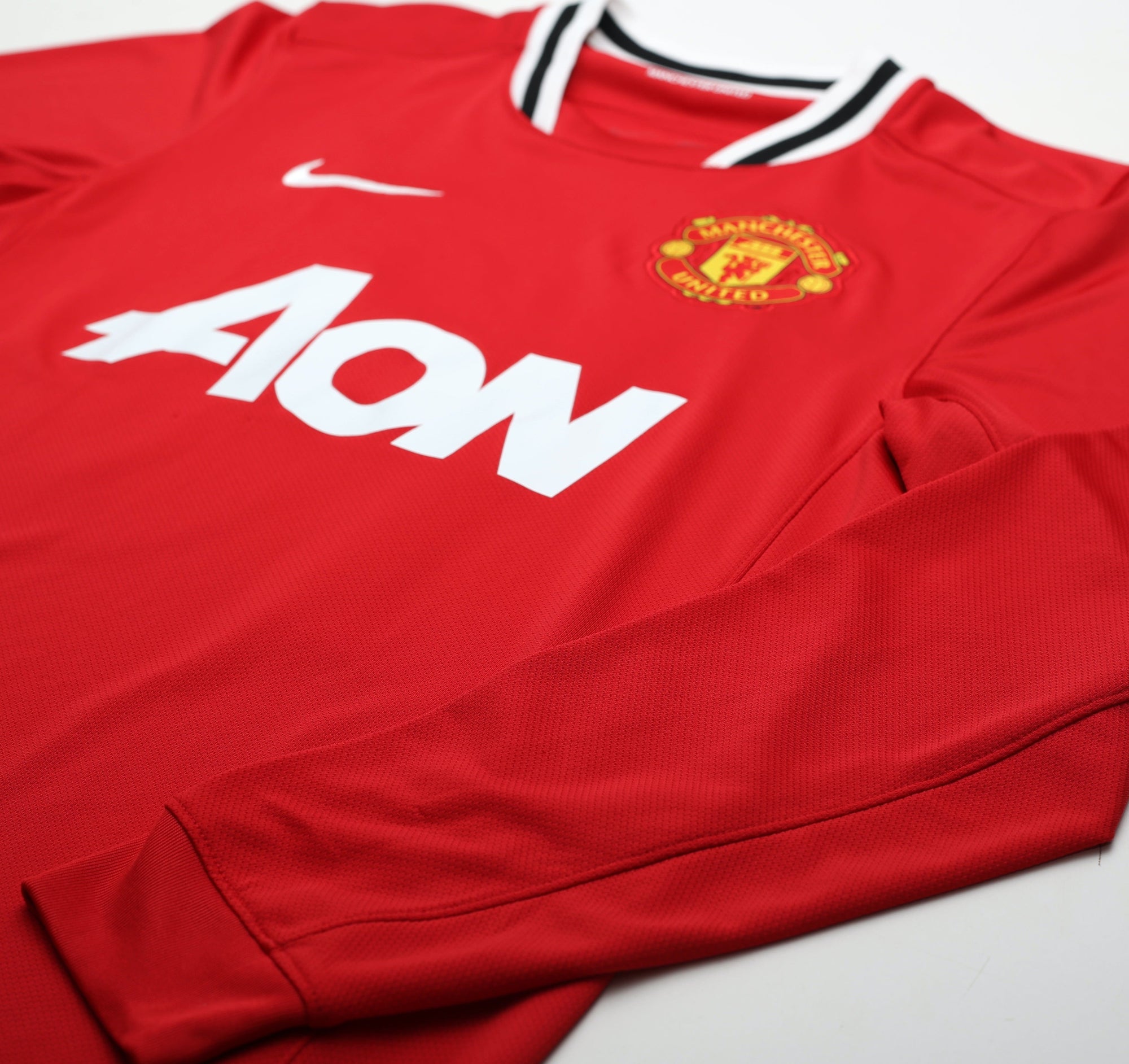 2011/12 ROONEY #10 Manchester United Vintage Nike L/S Home Football Shirt (S)