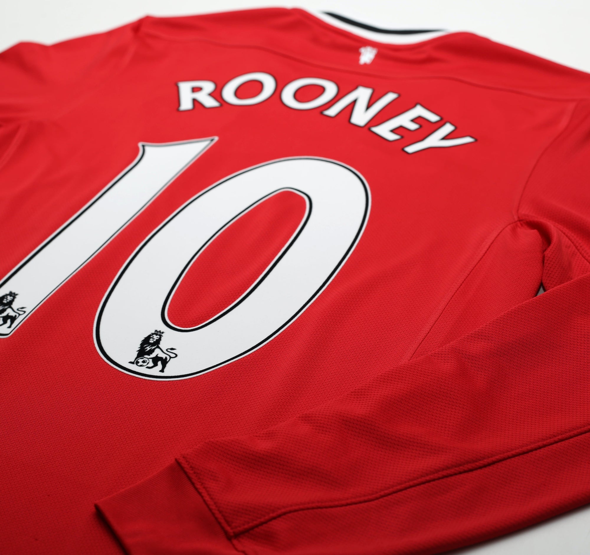 2011/12 ROONEY #10 Manchester United Vintage Nike L/S Home Football Shirt (S)