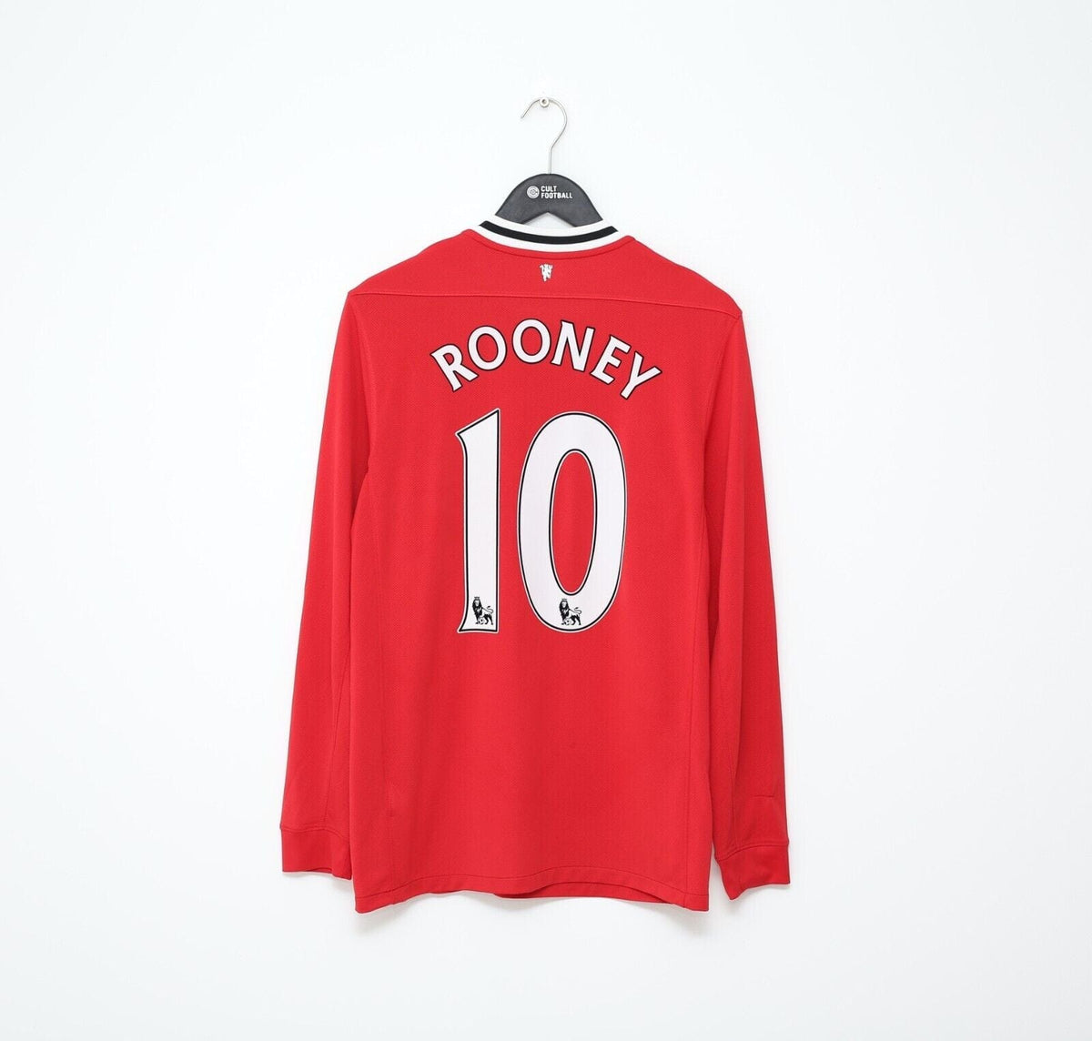 2011/12 ROONEY #10 Manchester United Vintage Nike LS Home Football Shirt (M)