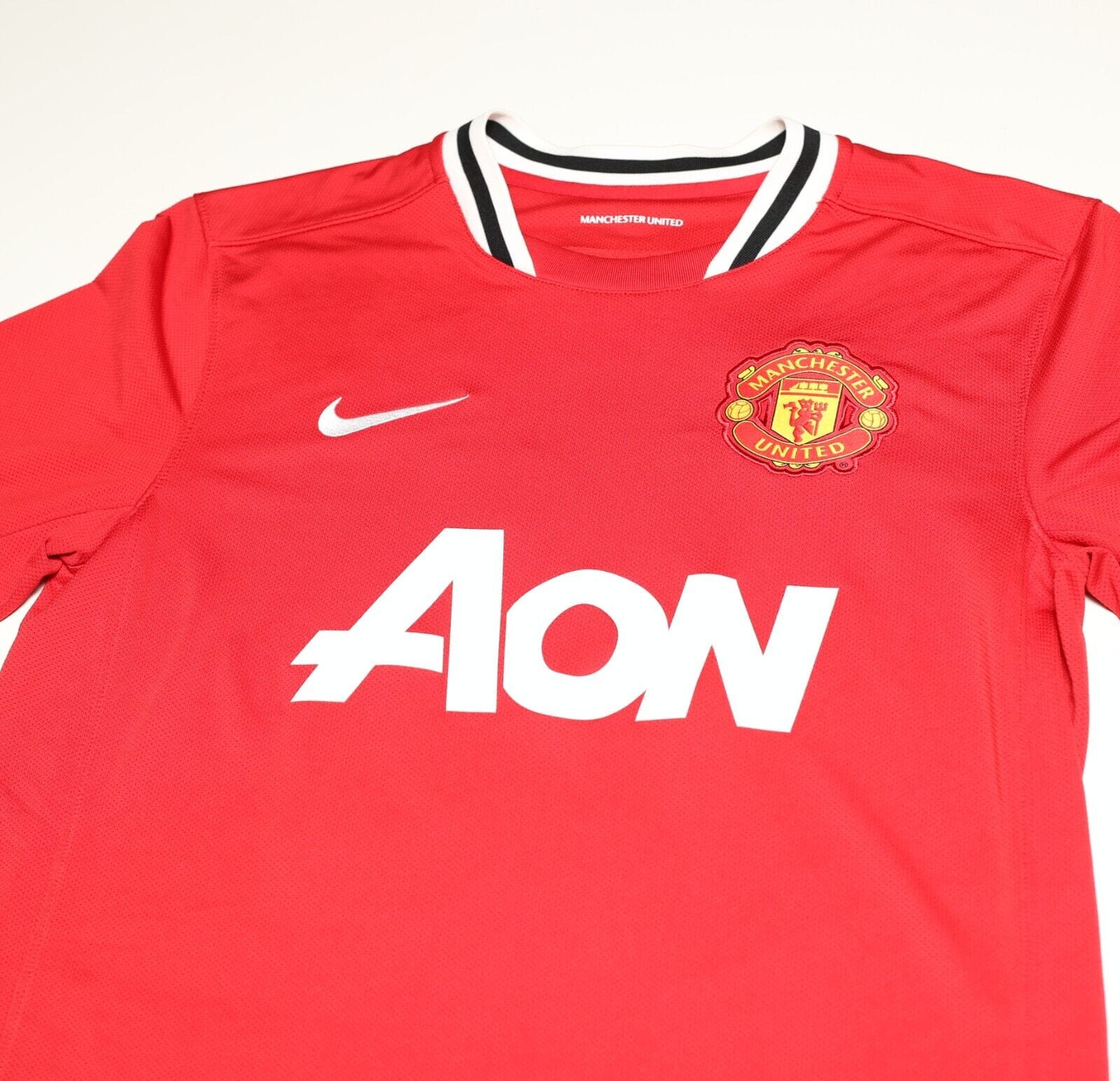 2011/12 ROONEY #10 Manchester United Vintage Nike LS Home Football Shirt (M)