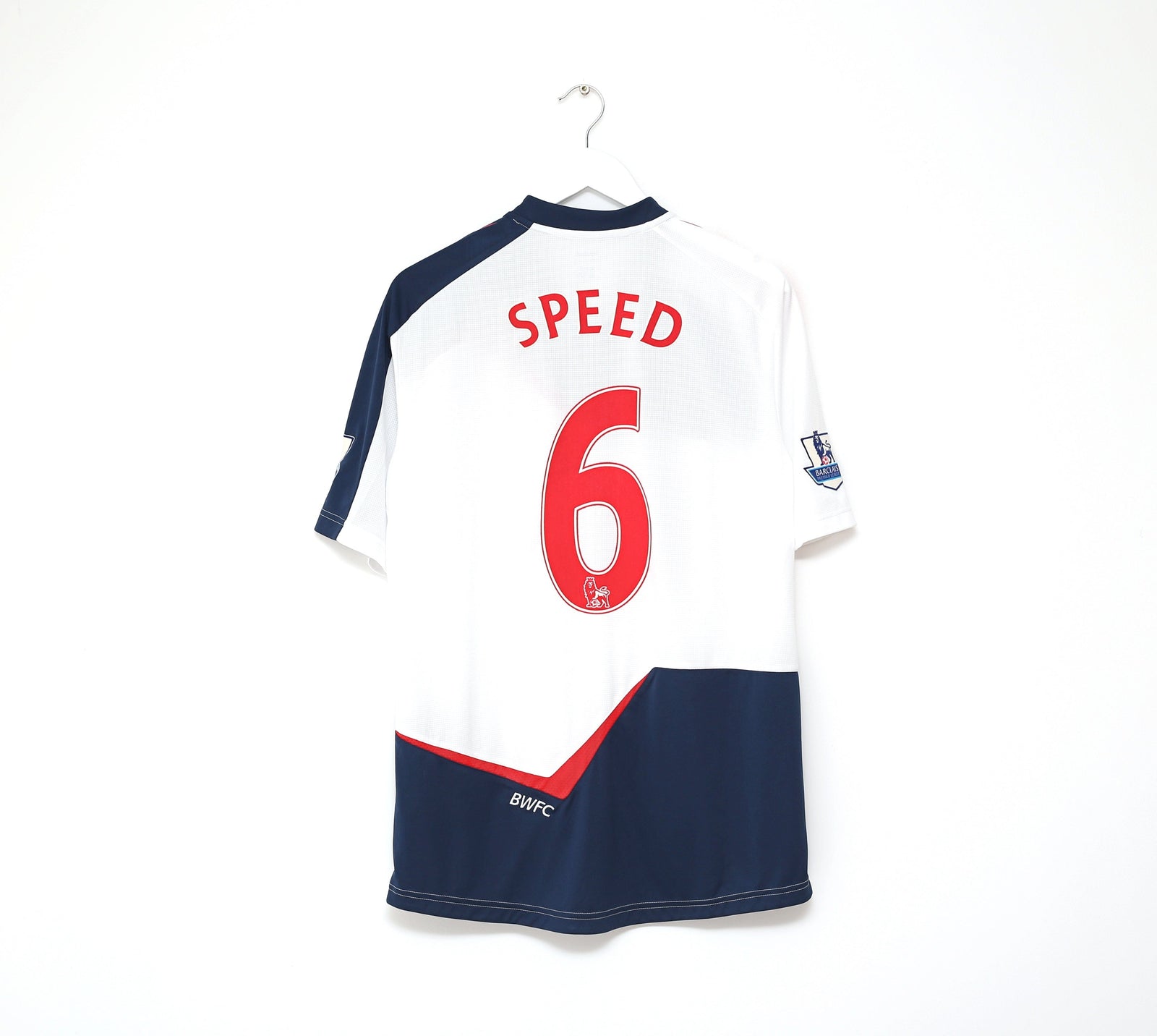 2011/12 SPEED #6 Bolton Wanderers Vintage Reebok Home Football Shirt (M/L)