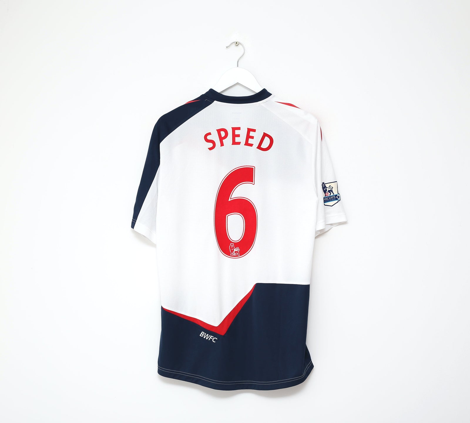 2011/12 SPEED #6 Bolton Wanderers Vintage Reebok Home Football Shirt (M/L)