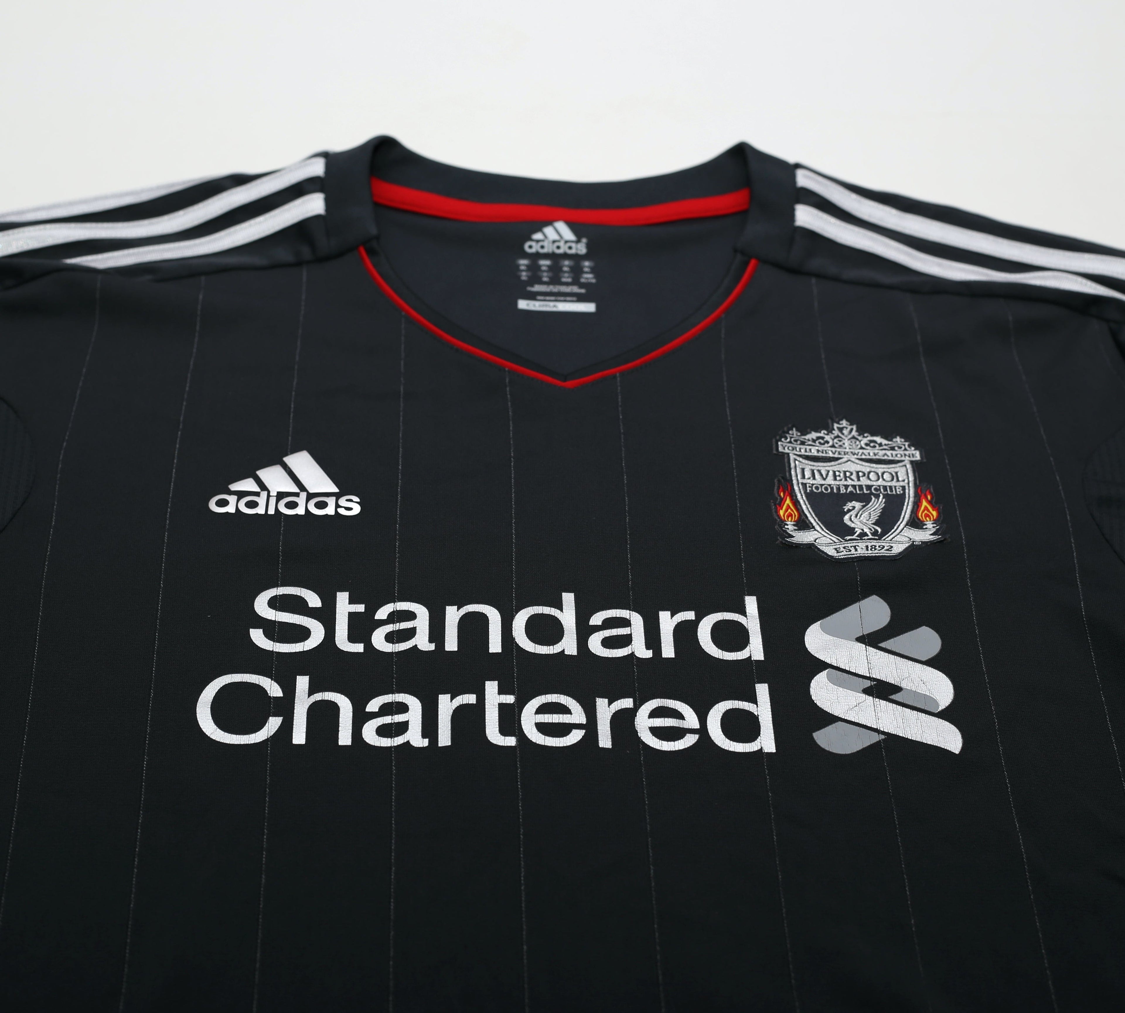 2011/12 SUAREZ #7 Liverpool Vintage Adidas Away Football Shirt (XL)