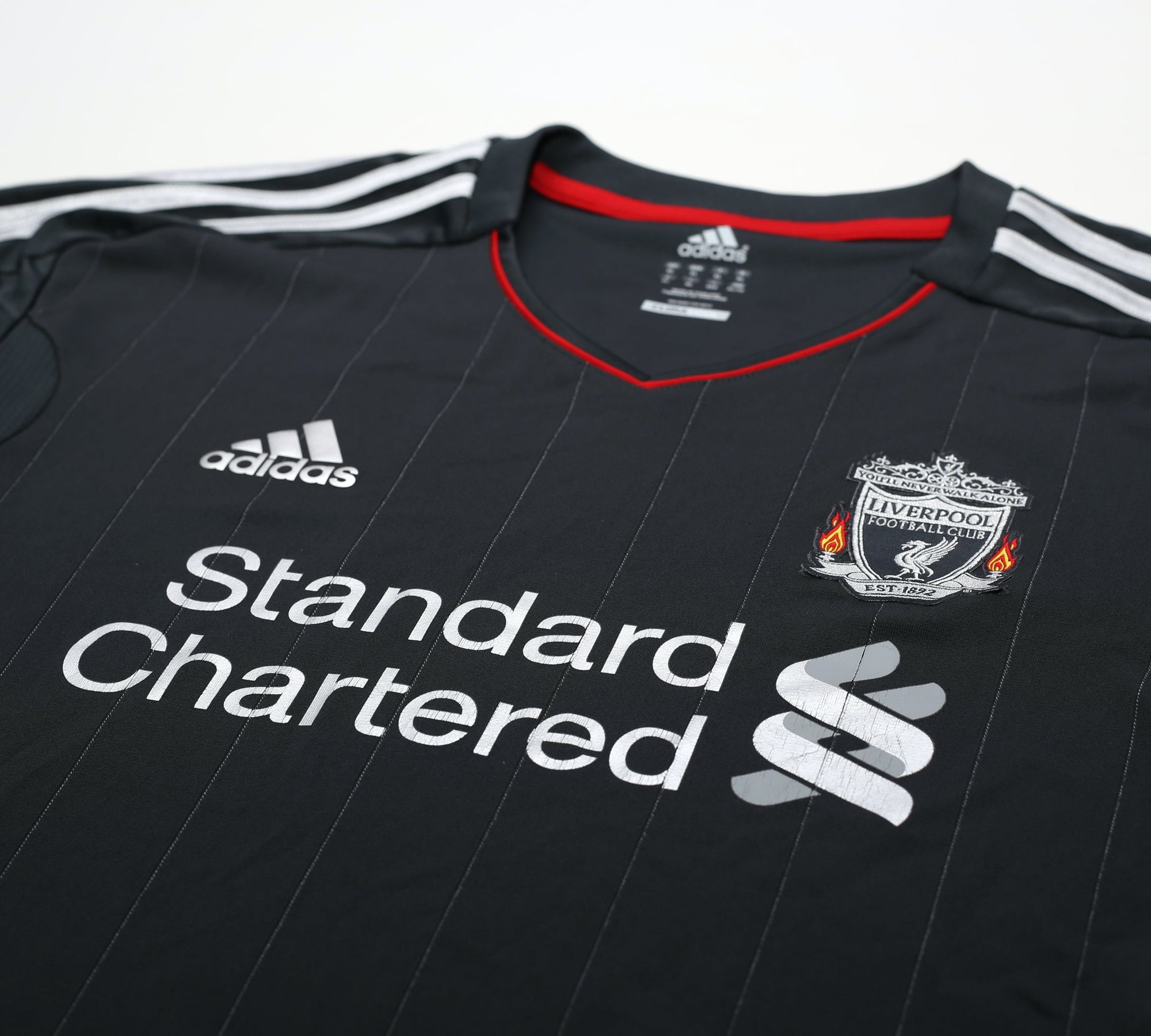 2011/12 SUAREZ #7 Liverpool Vintage Adidas Away Football Shirt (XL)