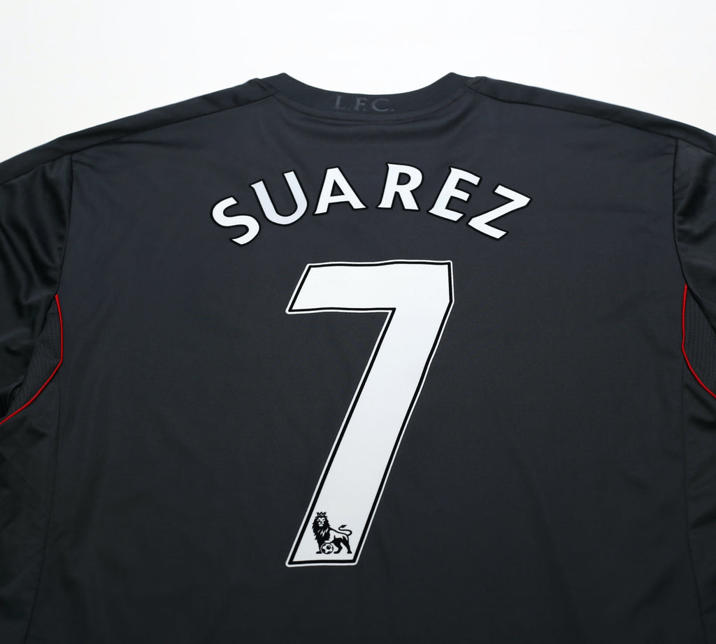 2011/12 SUAREZ #7 Liverpool Vintage Adidas Away Football Shirt (XL)