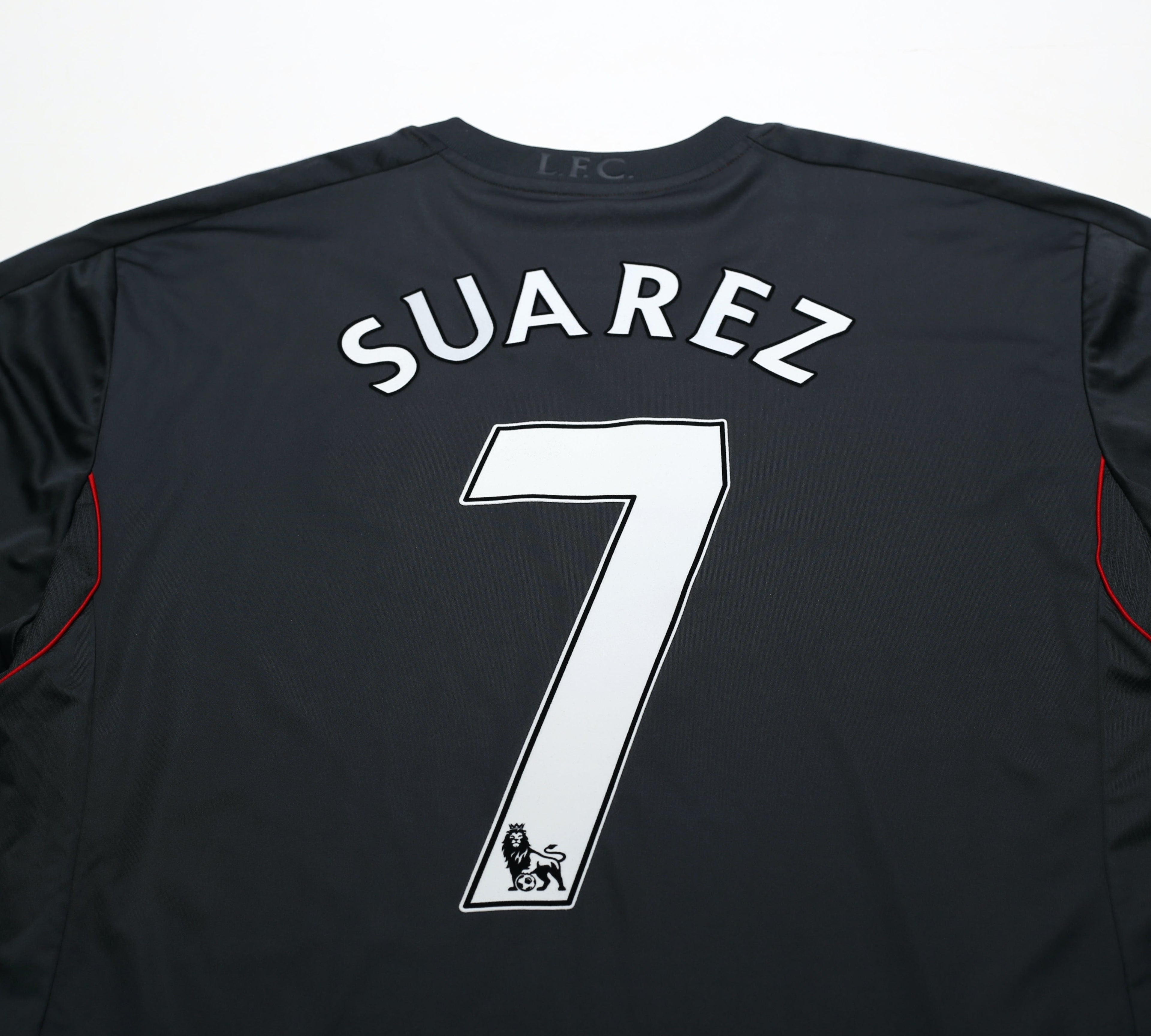 2011/12 SUAREZ #7 Liverpool Vintage Adidas Away Football Shirt (XL)