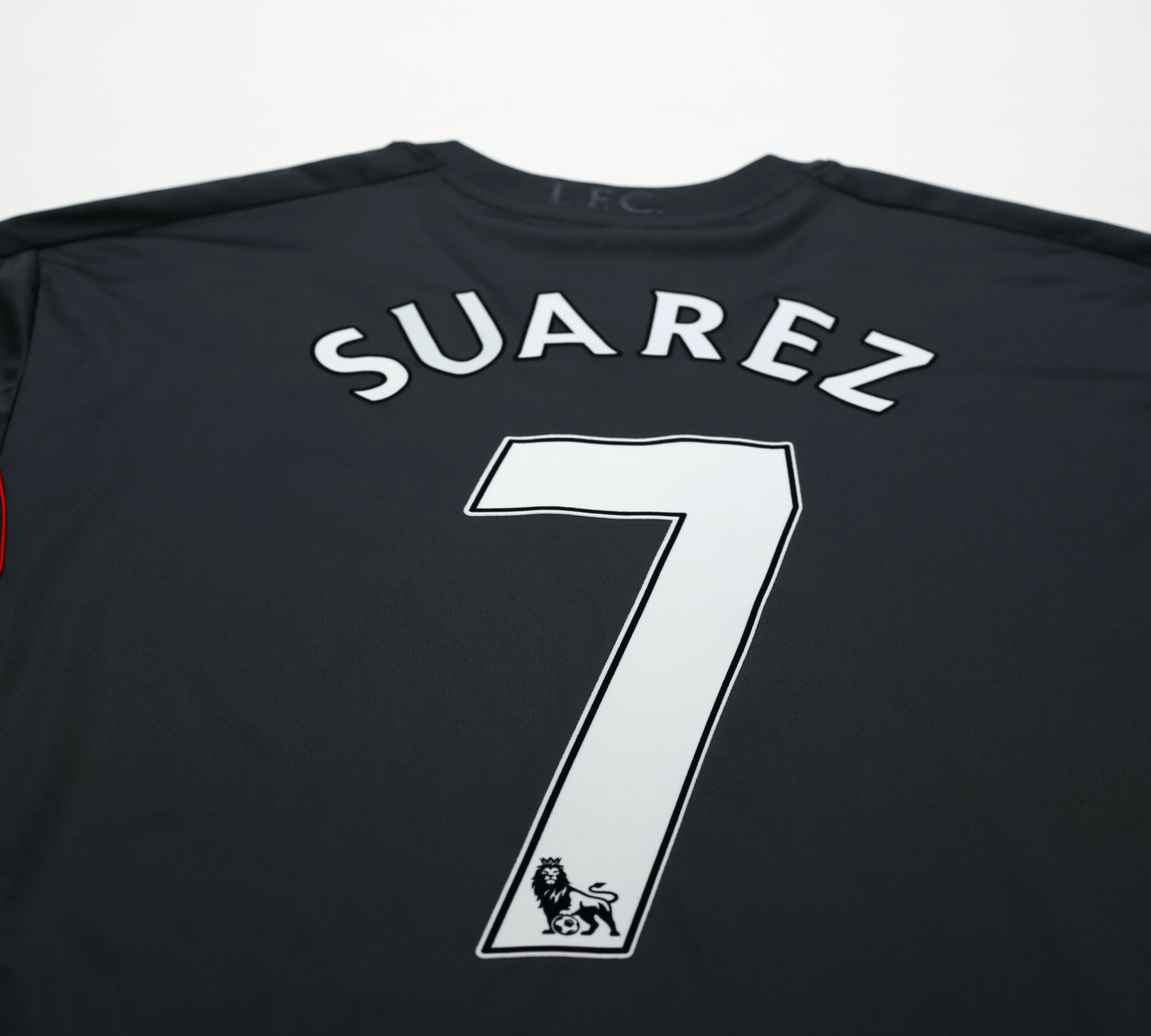 2011/12 SUAREZ #7 Liverpool Vintage Adidas Away Football Shirt (XL)