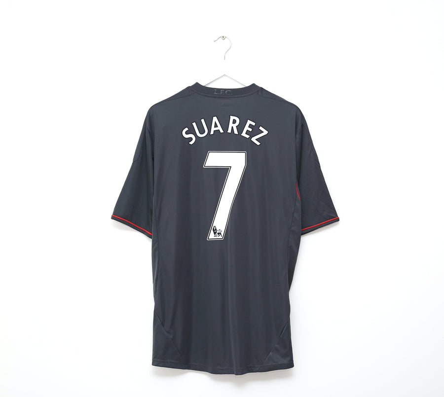 2011/12 SUAREZ #7 Liverpool Vintage Adidas Away Football Shirt (XL)