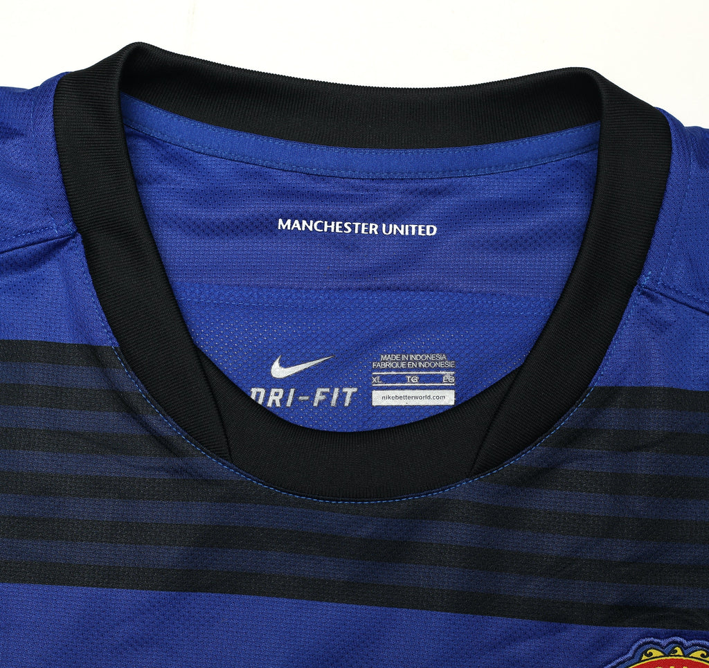 2011/13 BERBATOV #9 Manchester United Vintage Nike Away Football Shirt (XL)