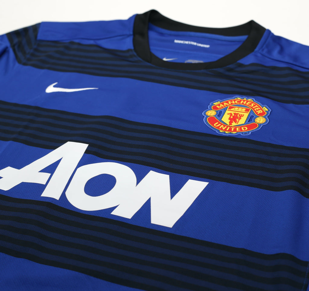 2011/13 BERBATOV #9 Manchester United Vintage Nike Away Football Shirt (XL)