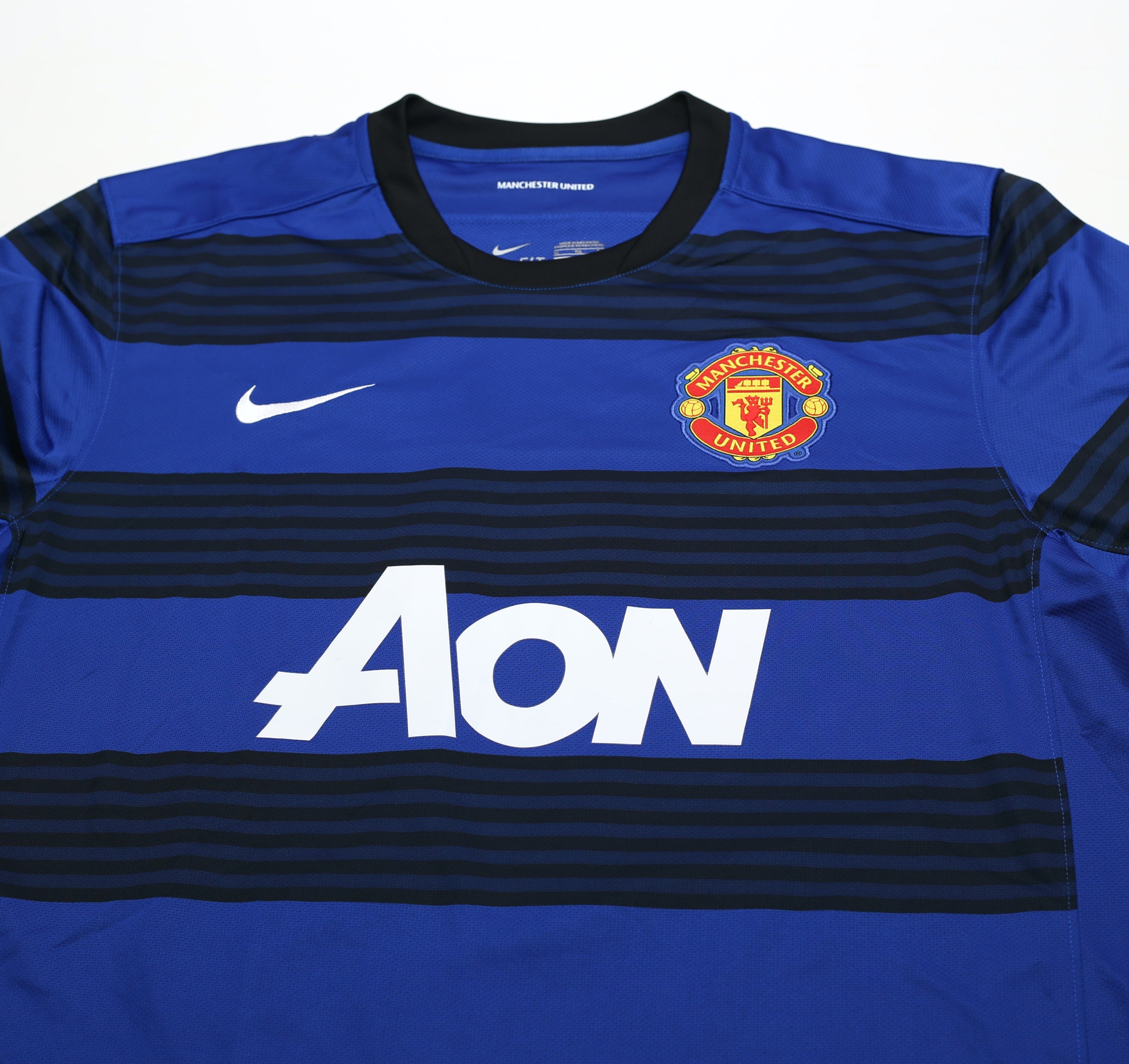 2011/13 BERBATOV #9 Manchester United Vintage Nike Away Football Shirt (XL)
