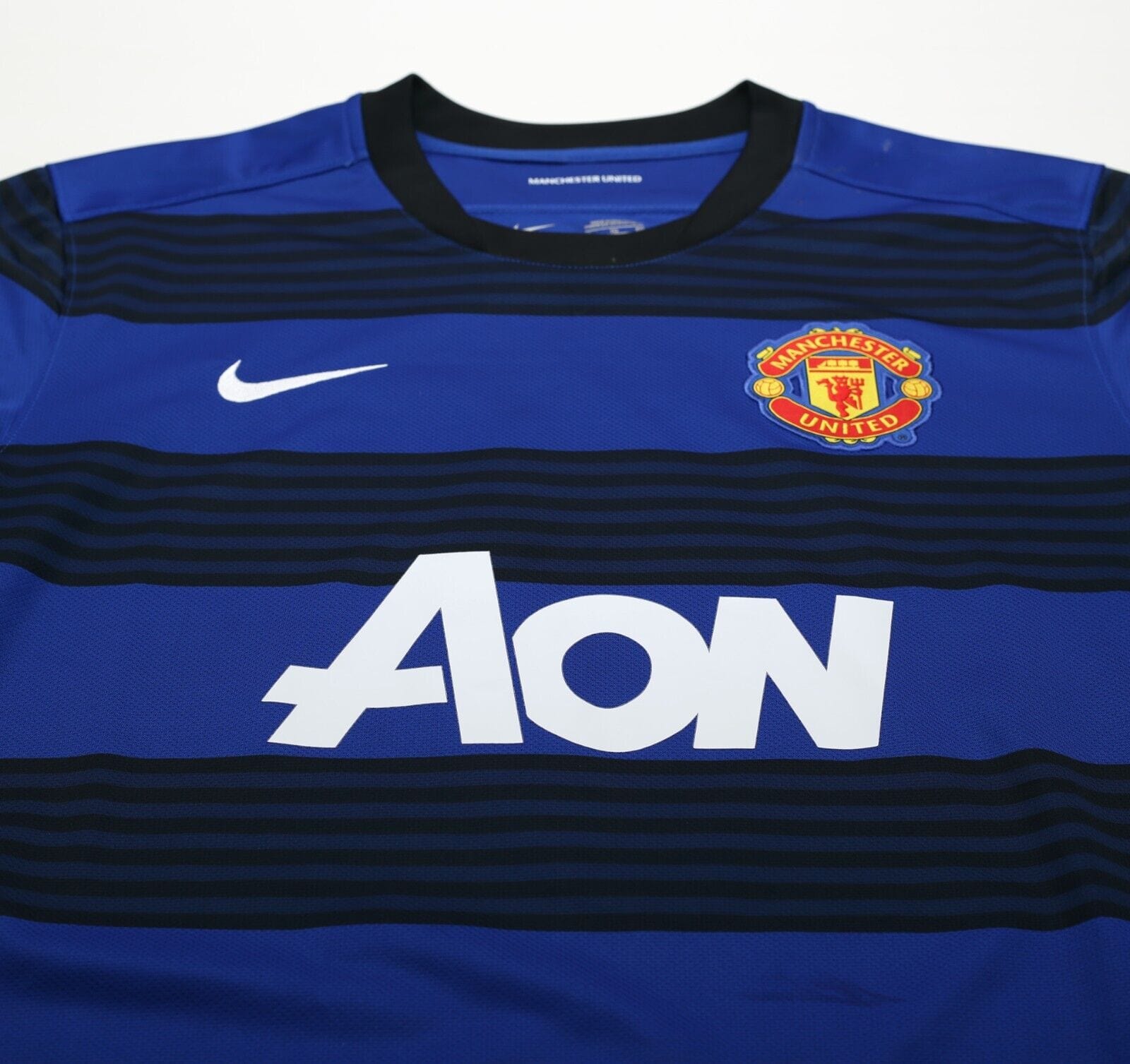 2011/13 BERBATOV #9 Manchester United Vintage Nike Away Football Shirt (XL)