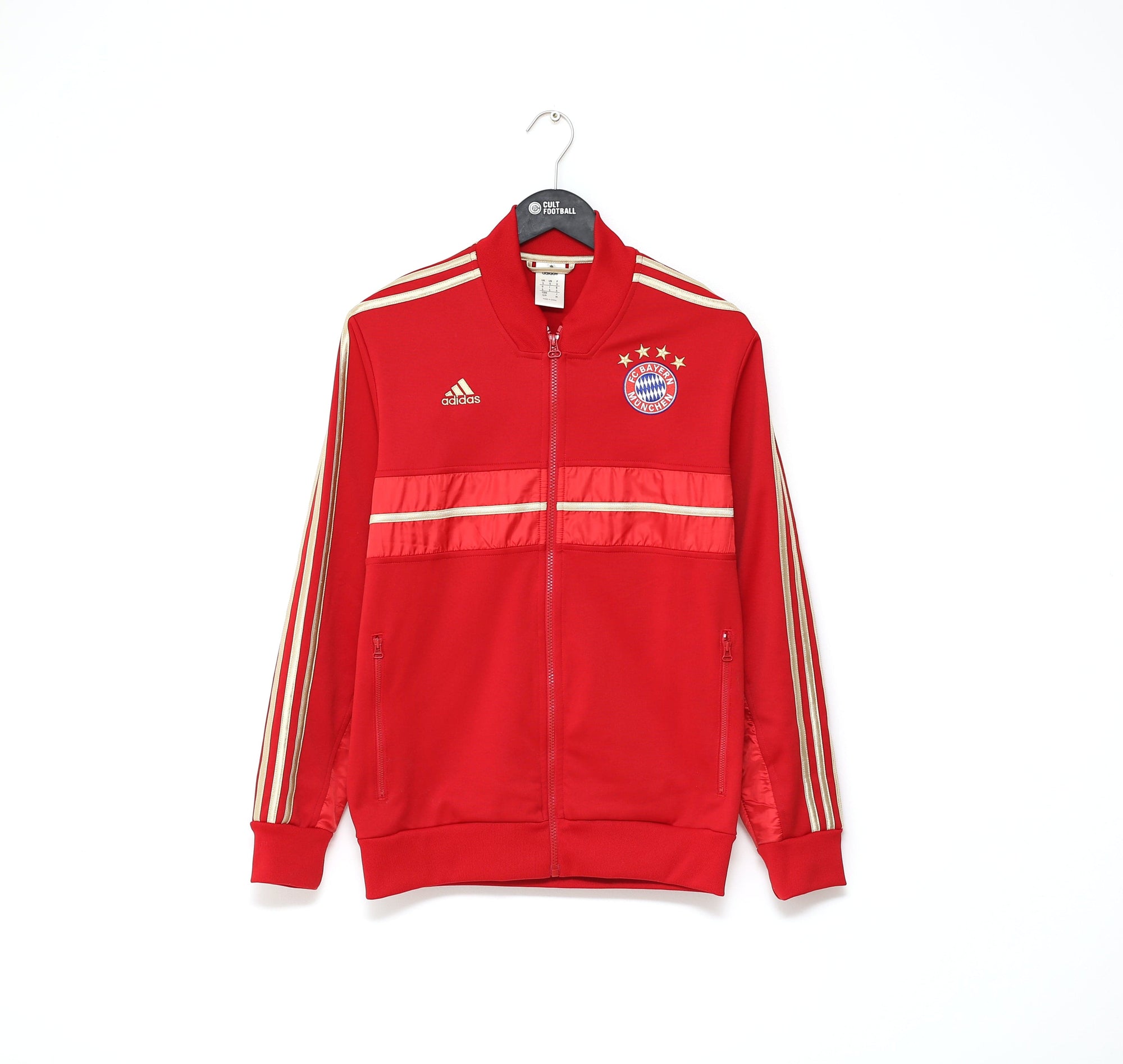 2012/13 BAYERN MUNICH Adidas Vintage Retro Football Jacket Track Top (S)