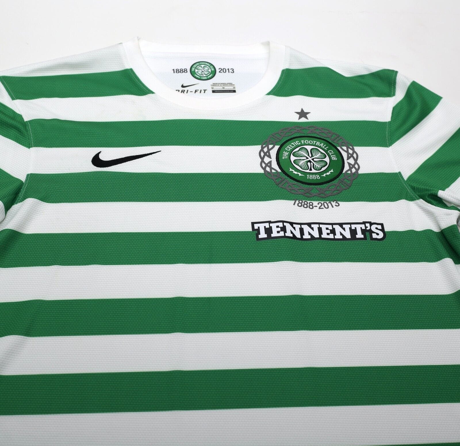 2012/13 CELTIC Vintage Nike 125th Anniversary Home Football Shirt (M)