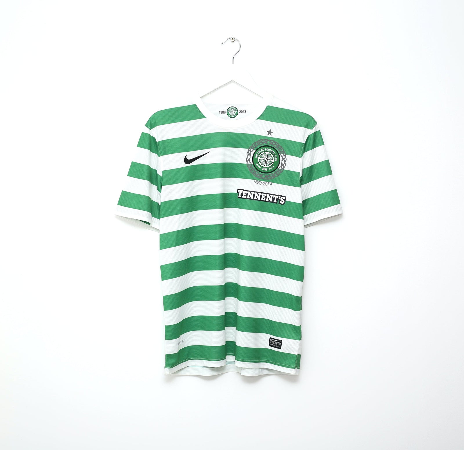 2012/13 CELTIC Vintage Nike 125th Anniversary Home Football Shirt (M)