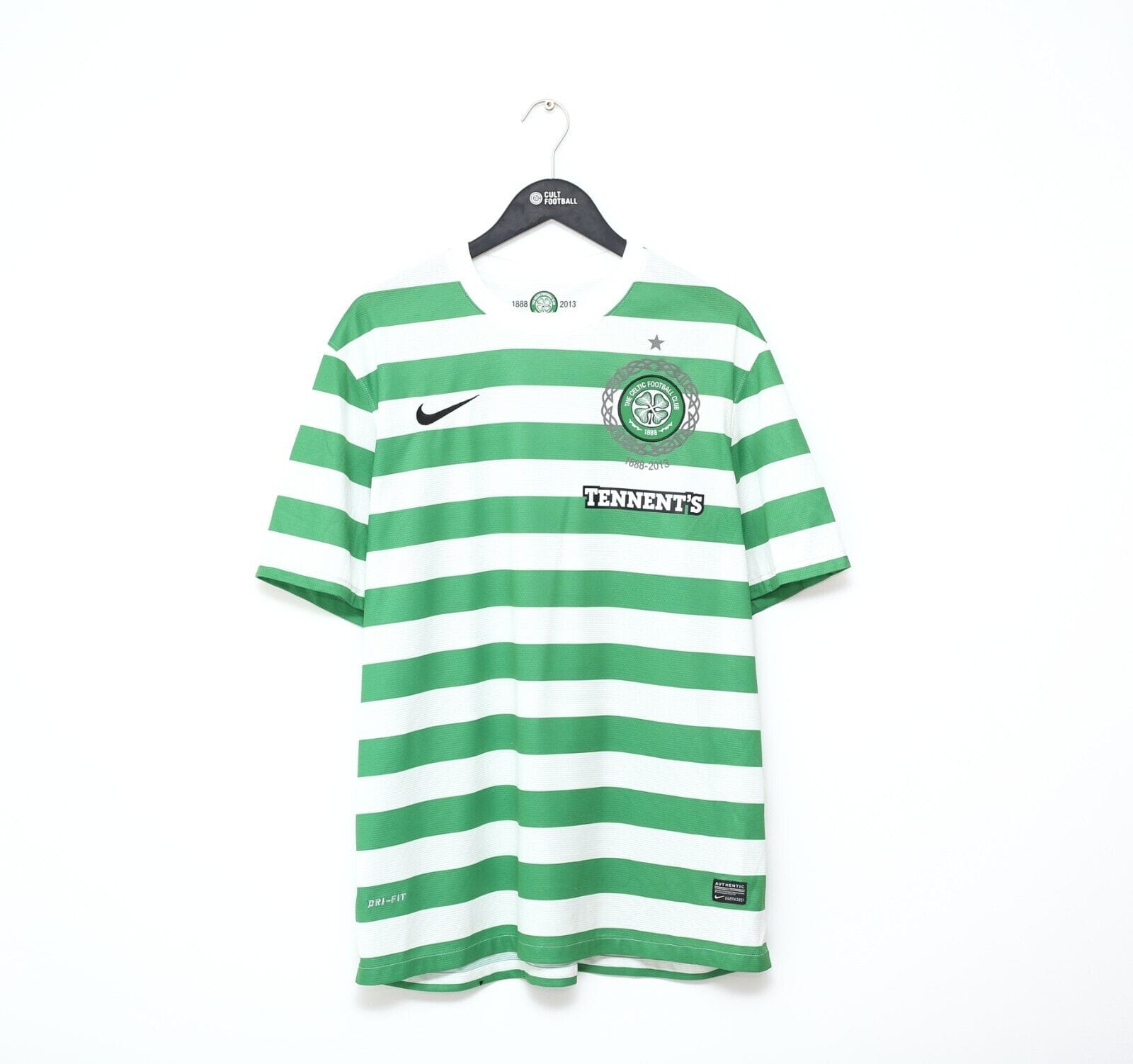 2012/13 CELTIC Vintage Nike 125th Anniversary Home Football Shirt
