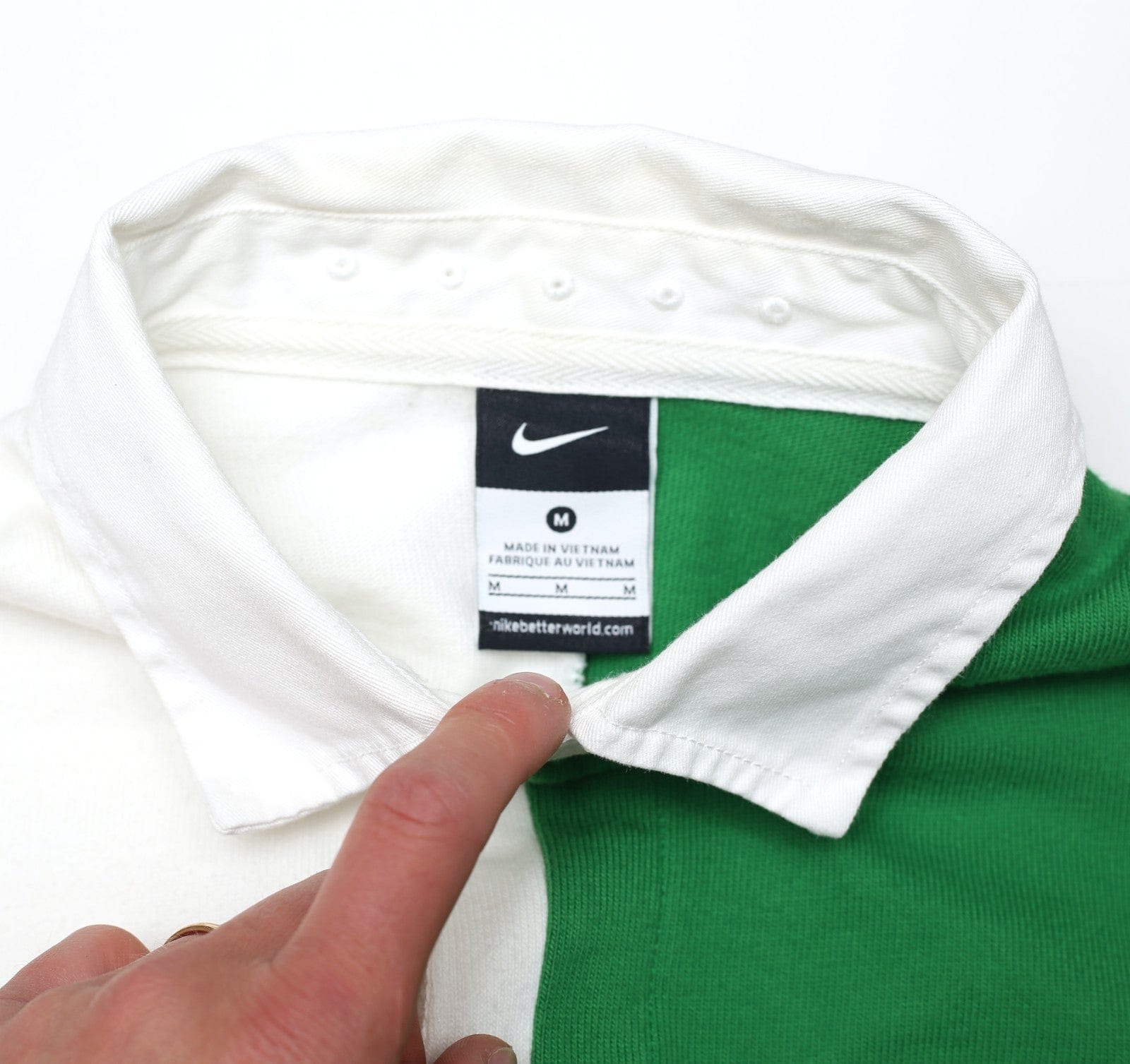 2012/13 CELTIC Vintage Nike Rugby Style Long Sleeve Football Shirt (M)