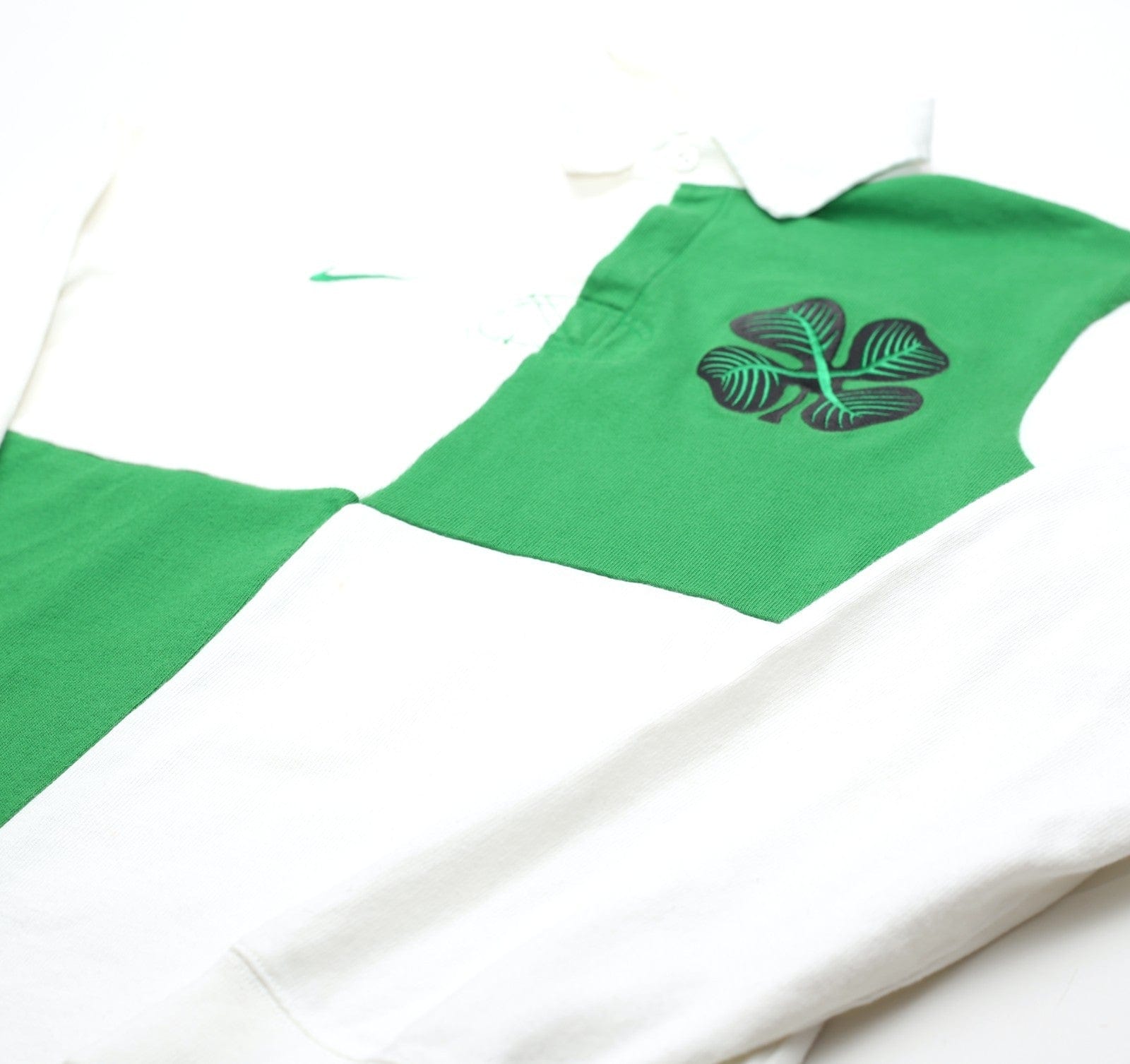 2012/13 CELTIC Vintage Nike Rugby Style Long Sleeve Football Shirt (M)