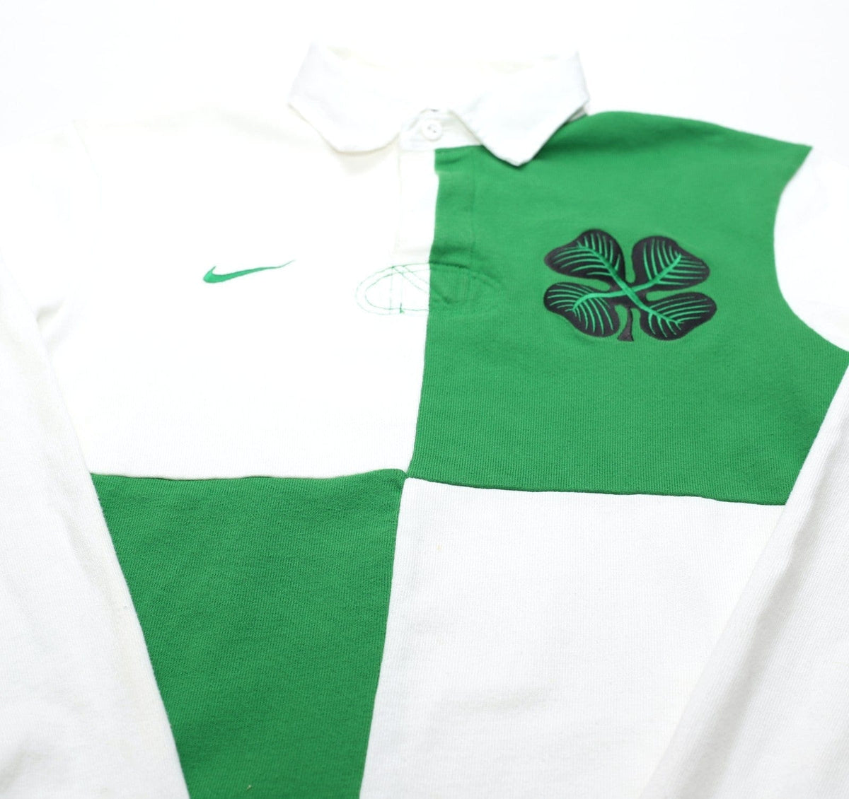 2012/13 CELTIC Vintage Nike Rugby Style Long Sleeve Football Shirt (M)