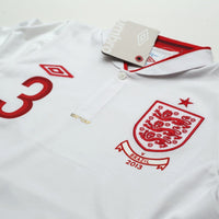 2012/13 Cole #3 England Vintage Umbro Home Football Shirt (38) 100th Cap BNWT