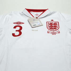 2012/13 Cole #3 England Vintage Umbro Home Football Shirt (38) 100th Cap BNWT
