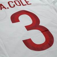 2012/13 Cole #3 England Vintage Umbro Home Football Shirt (38) 100th Cap BNWT