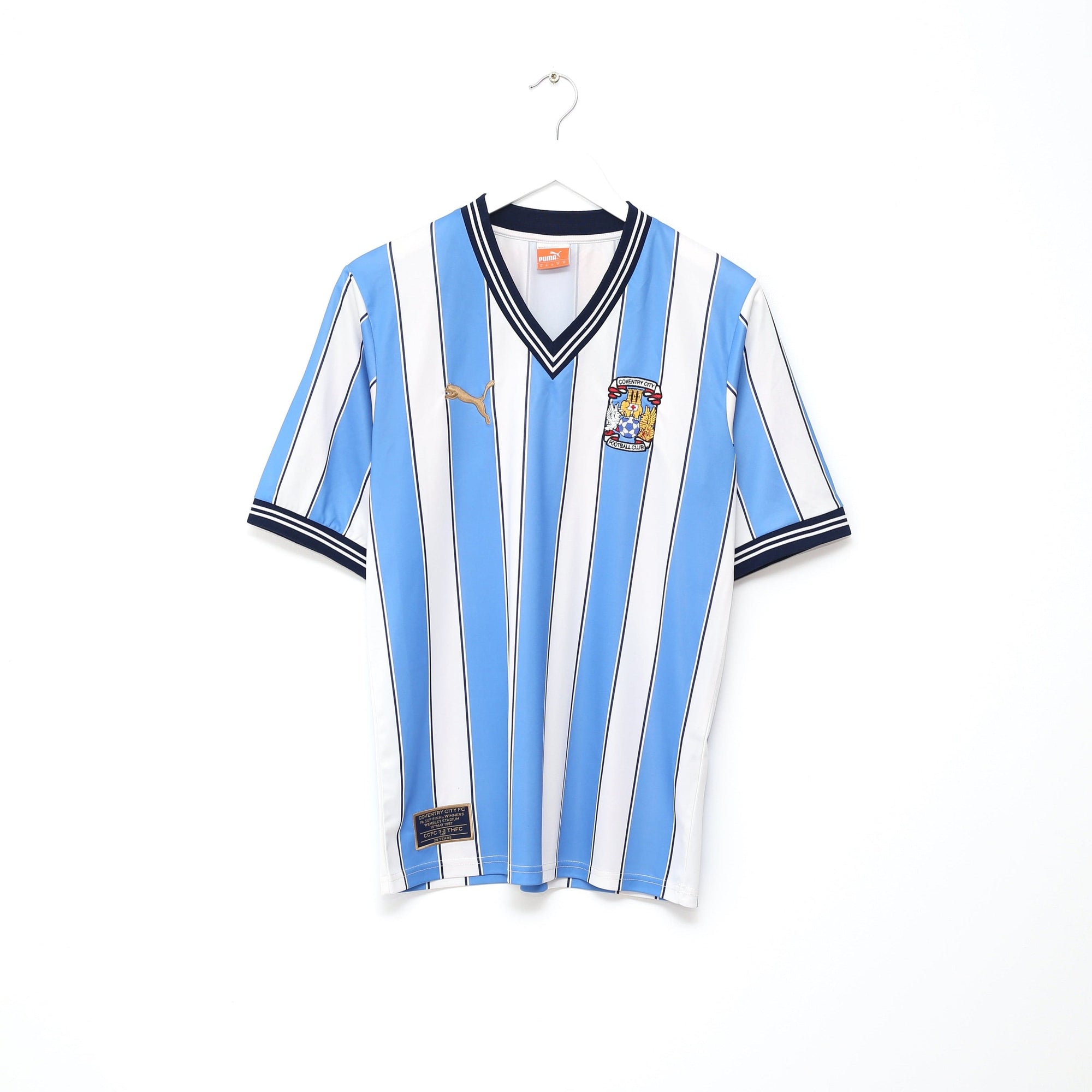 2012/13 COVENTRY CITY Vintage PUMA 'FA Cup 25th Anniversary' Football Shirt (M)