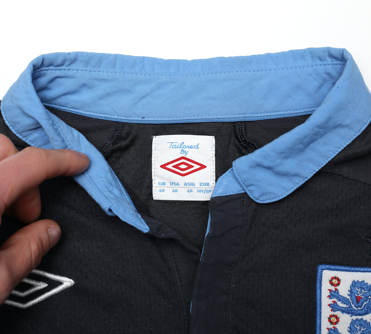 2012/13 ENGLAND Vintage Umbro Away Football Shirt (M) Euro 2012