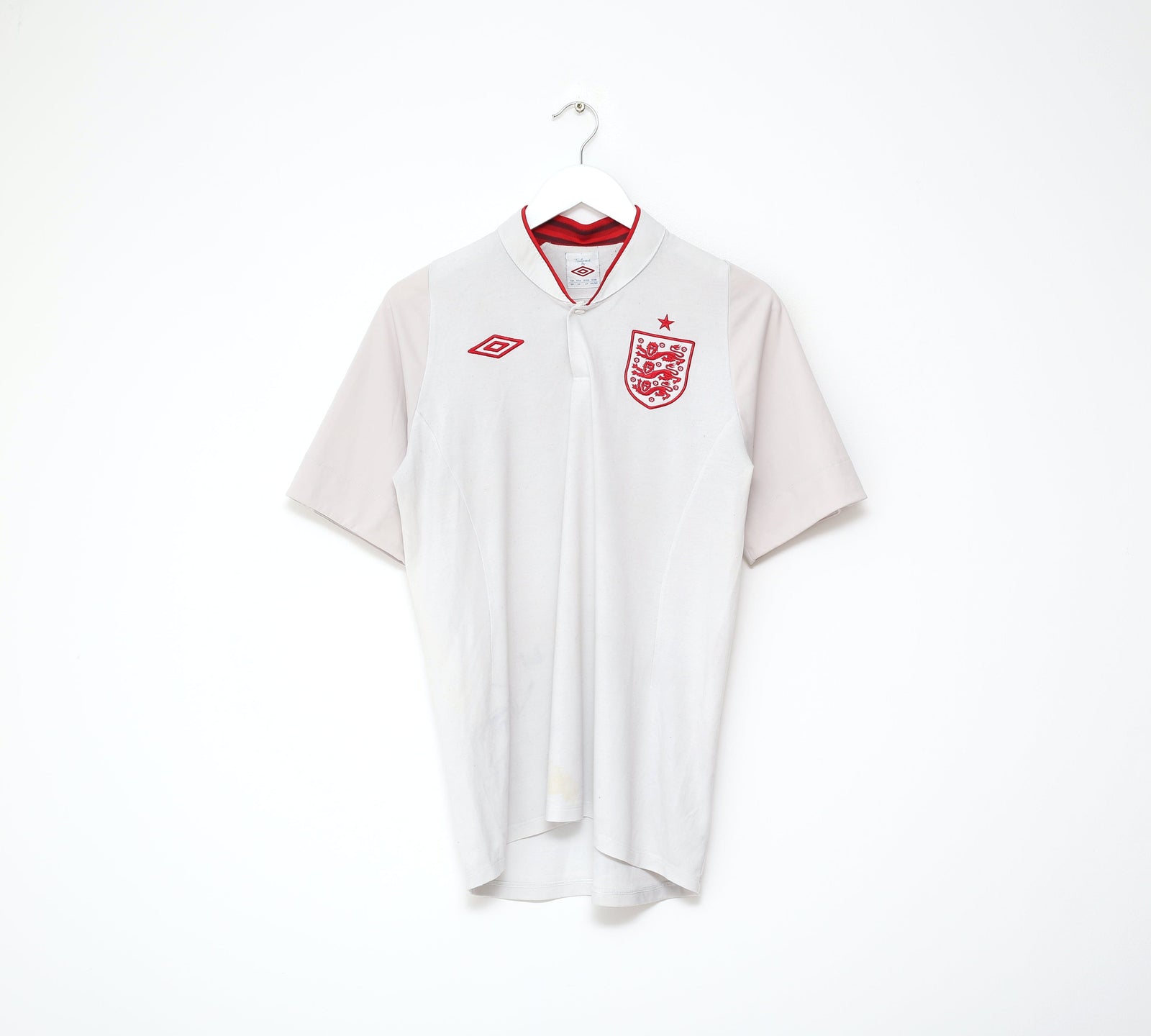 2012/13 ENGLAND Vintage Umbro Home Football Shirt (M) Euro 2012