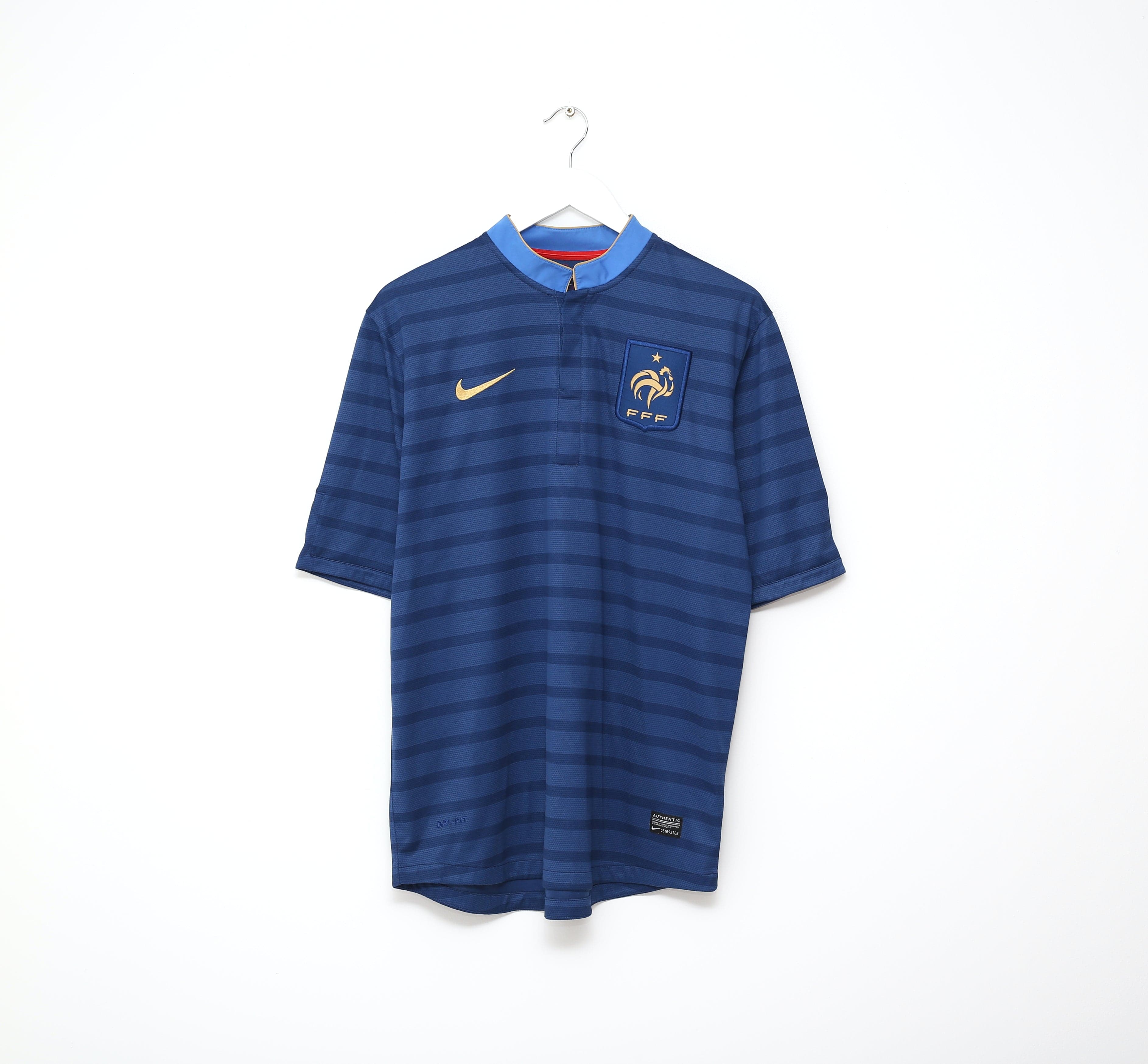 Maillot Vintage domicile Equipe de France #10 Benzema Saison 2012-2013 Maillot Vintage domicile Equipe de France #10 Benzema Saison 2012-2013