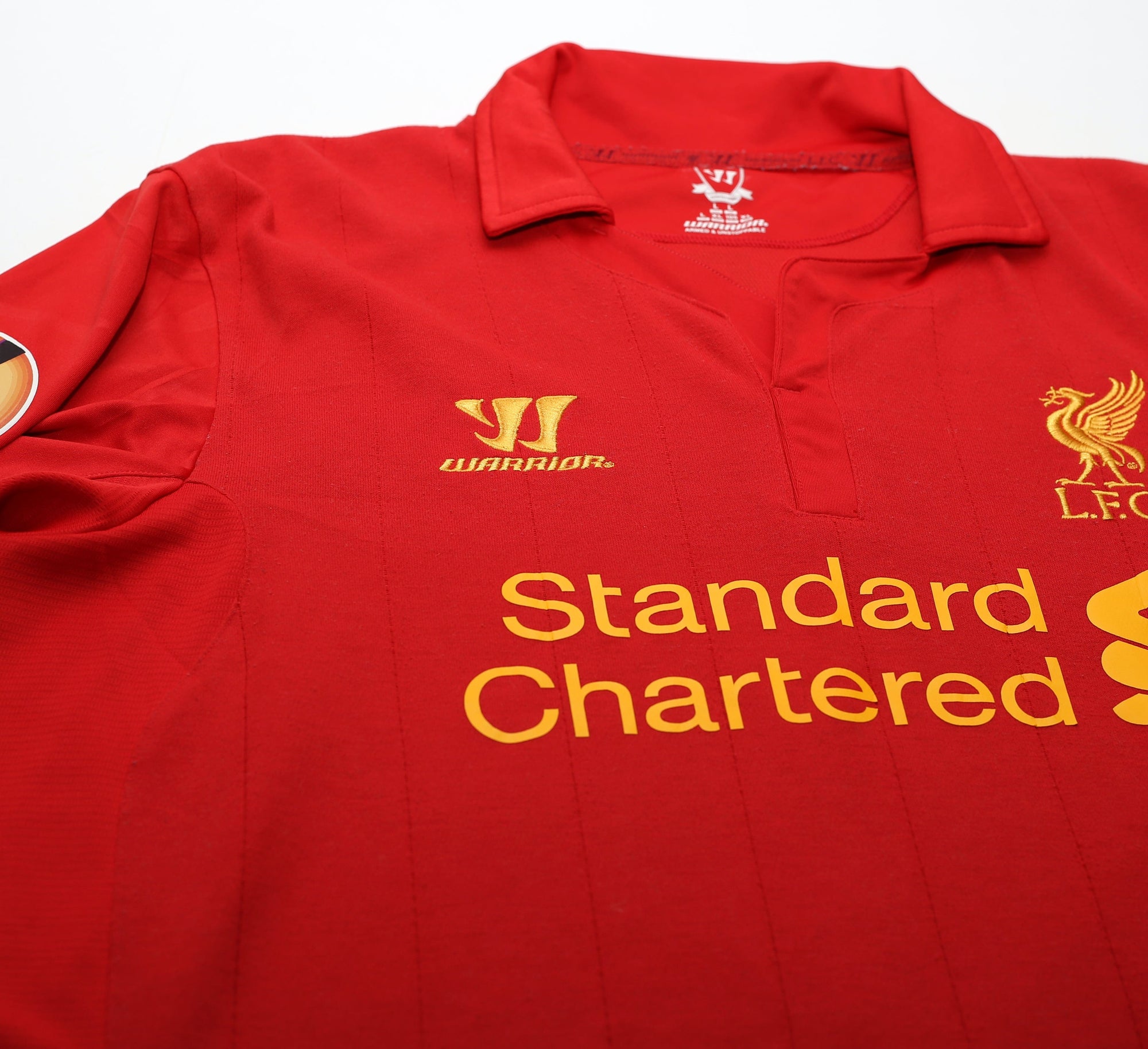 2012/13 GERRARD #8 Liverpool Warrior European Home Football Shirt (L)