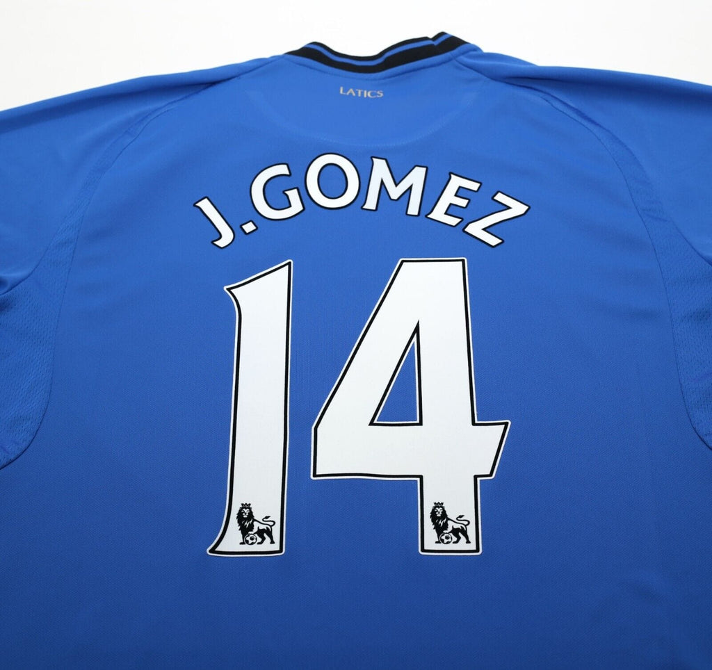 2012/13 J. GOMEZ #14 Wigan Athletic Vintage Home Long Sleeve Football Shirt L/XL