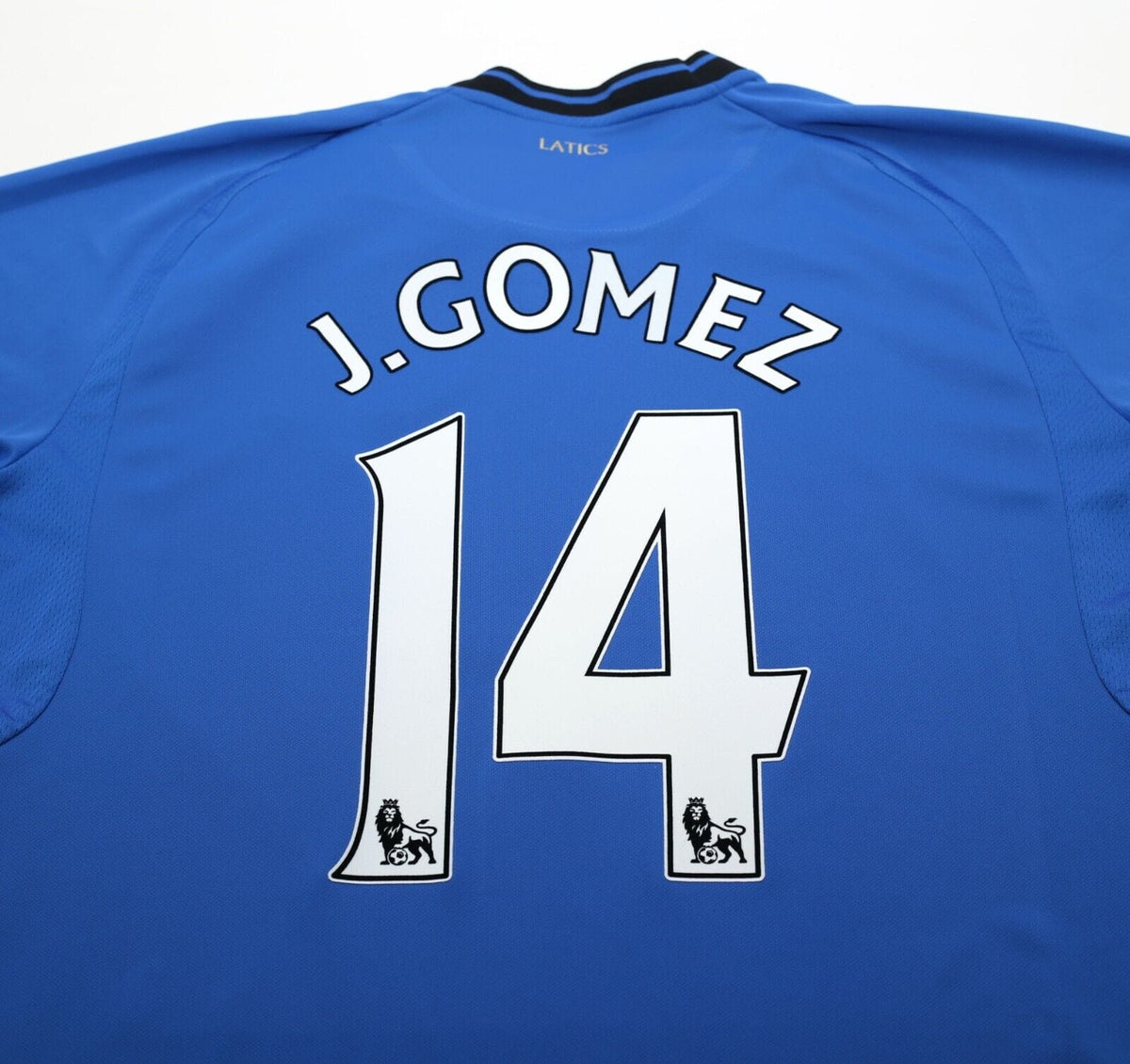 2012/13 J. GOMEZ #14 Wigan Athletic Vintage Home Long Sleeve Football Shirt L/XL