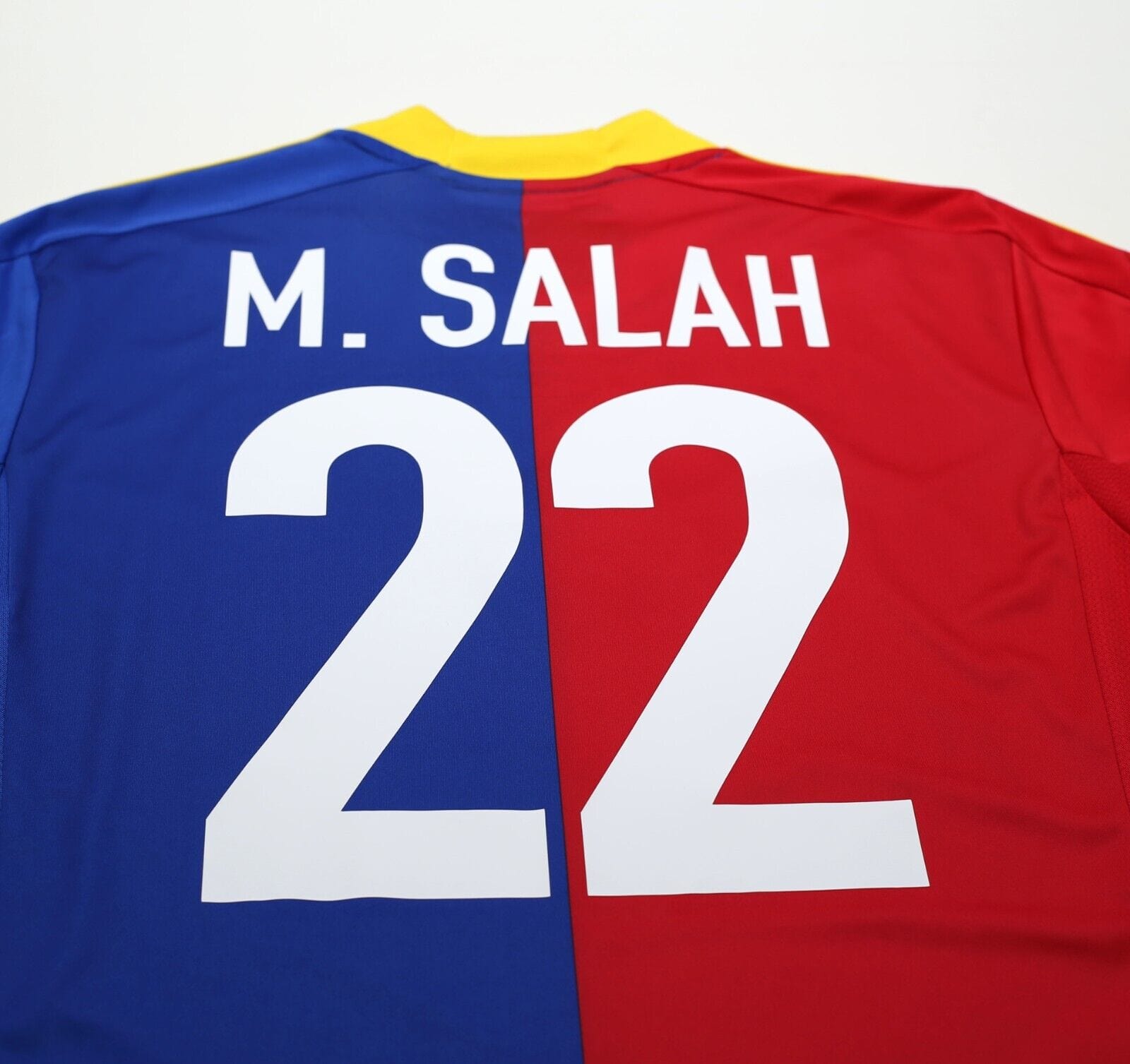 2012/13 M. SALAH #22 FC Basel Vintage adidas Home Football Shirt Jersey (M)