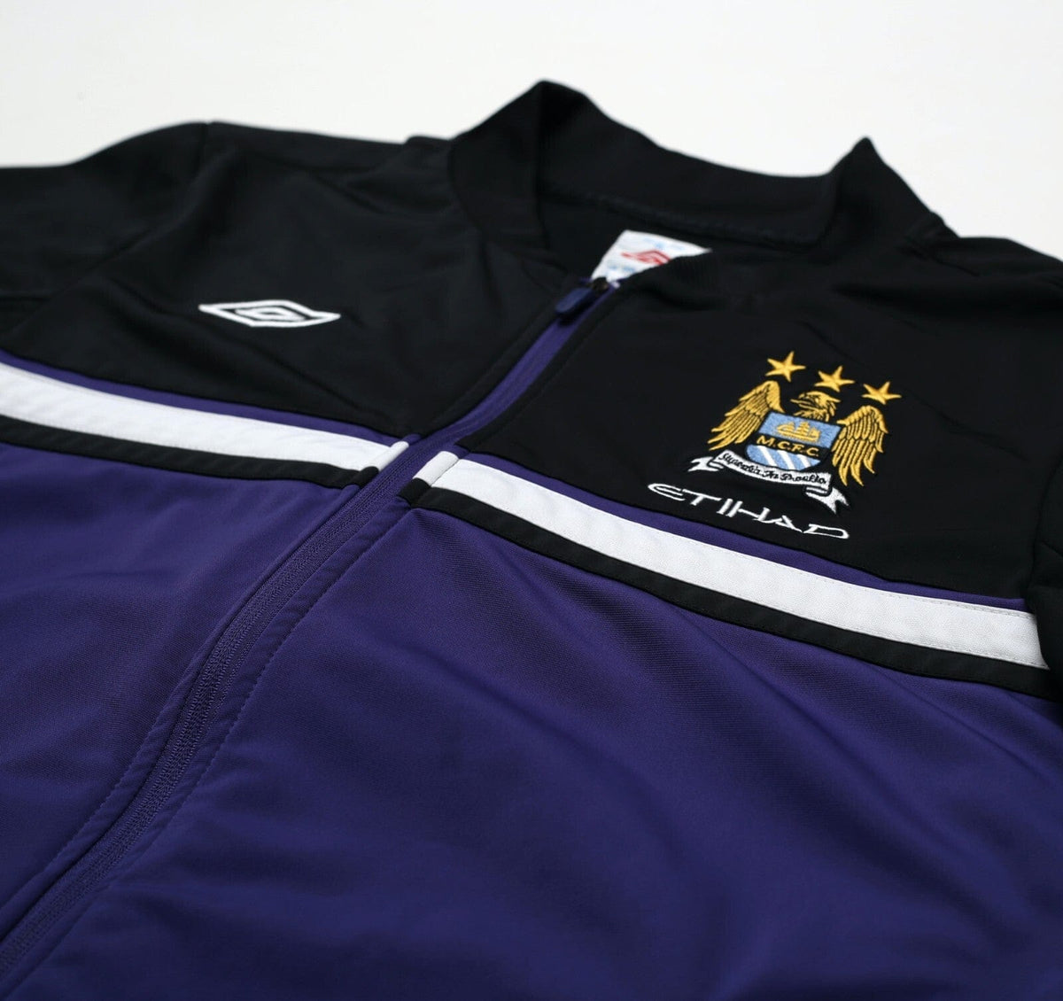 2012/13 MANCHESTER CITY Vintage Umbro Football Track Top Jacket (M/L)