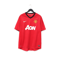 2012/13 SCHOLES #22 Manchester United Vintage Nike Home Football Shirt (XL)