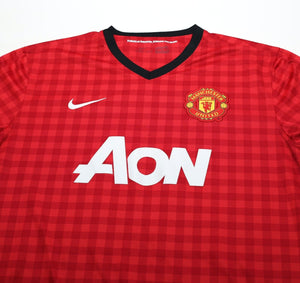 2012/13 SCHOLES #22 Manchester United Vintage Nike Home Football Shirt (XL)