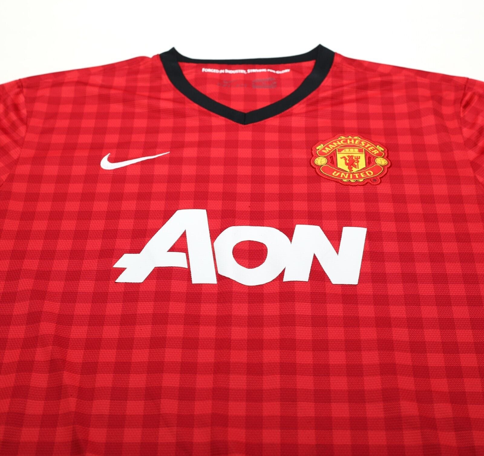 2012/13 SCHOLES #22 Manchester United Vintage Nike Home Football Shirt (XL)